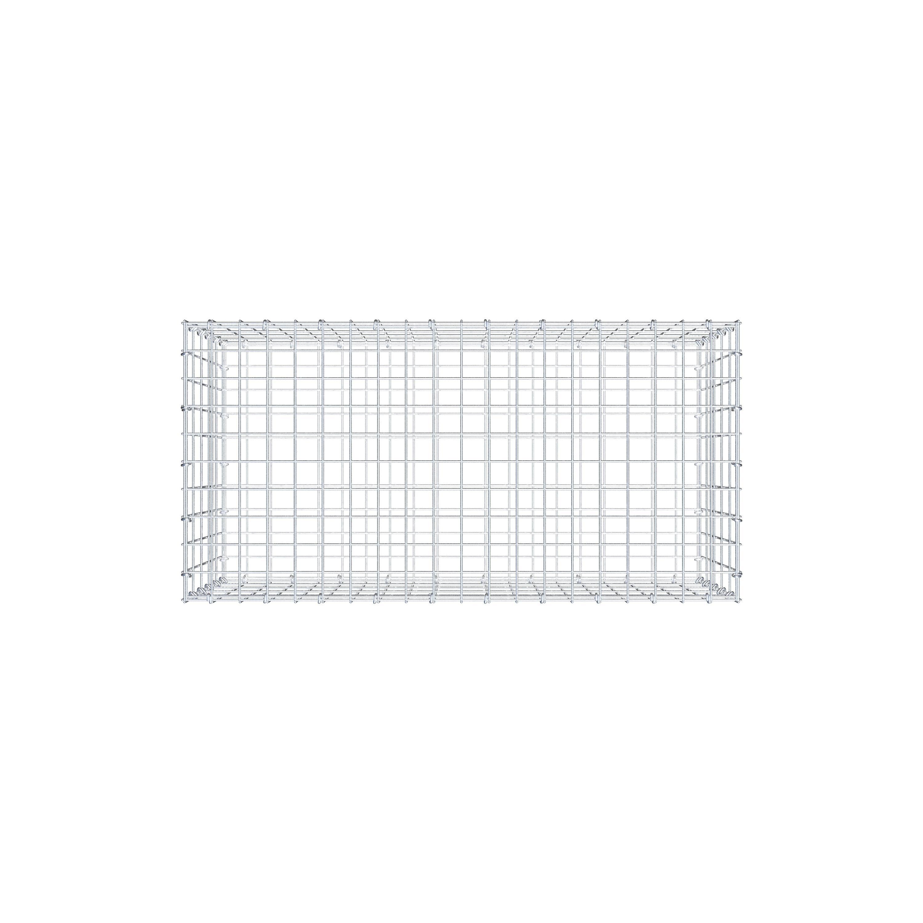 Gabião 100 cm x 50 cm x 50 cm (C x A x P), malhagem 5 cm x 10 cm, anel C