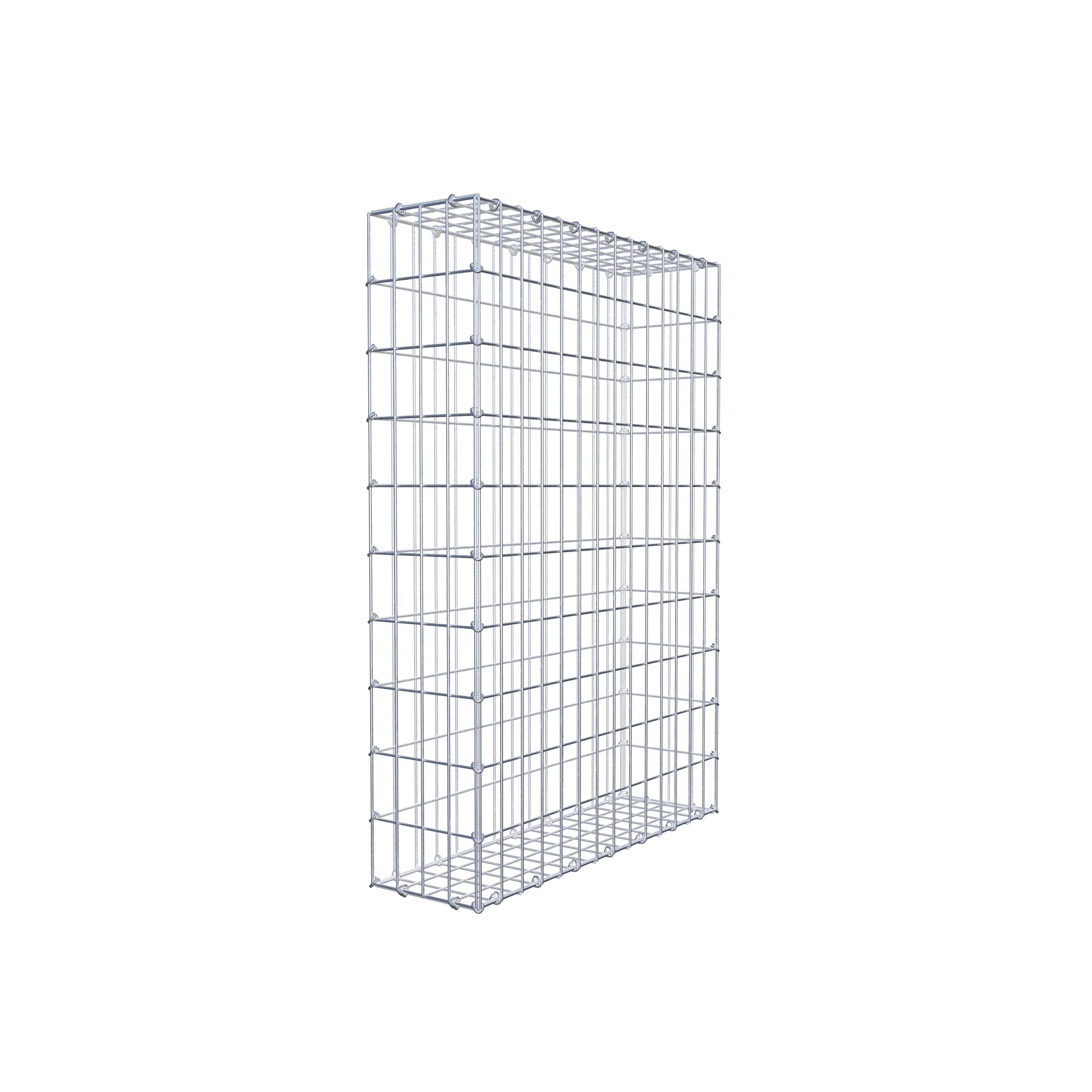 Schanskorf 100 cm x 70 cm x 20 cm (L x H x D), maaswijdte 5 cm x 10 cm, C-ring