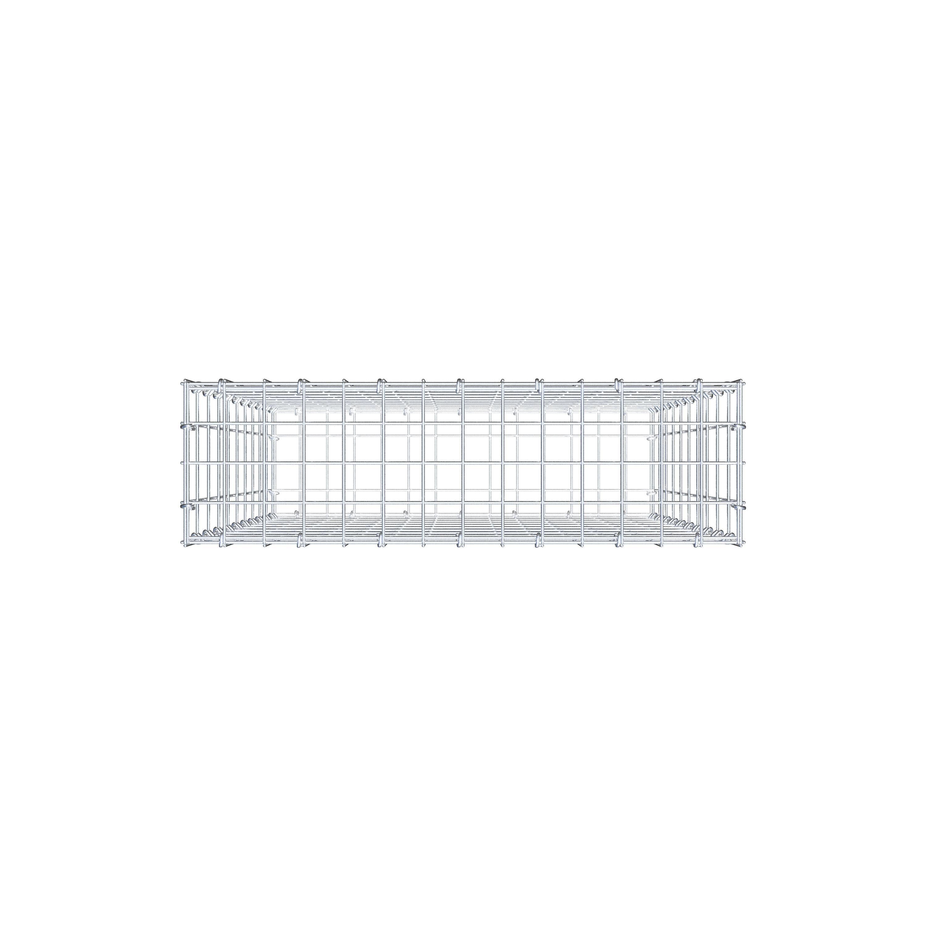 Schanskorf 100 cm x 70 cm x 20 cm (L x H x D), maaswijdte 5 cm x 10 cm, C-ring