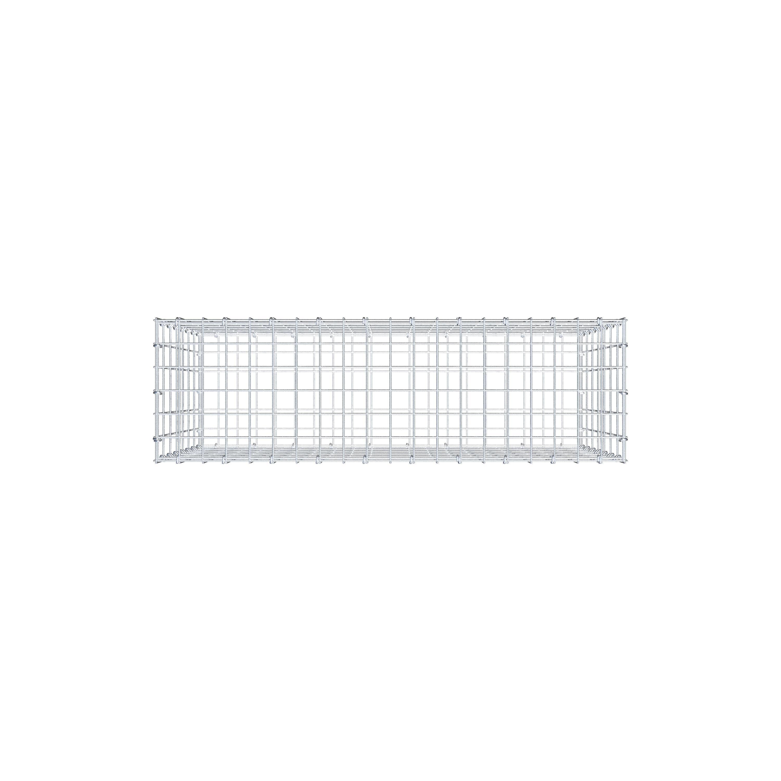 Gabion 100 cm x 70 cm x 30 cm (L x H x P), mailles 5 cm x 10 cm, anneau en C