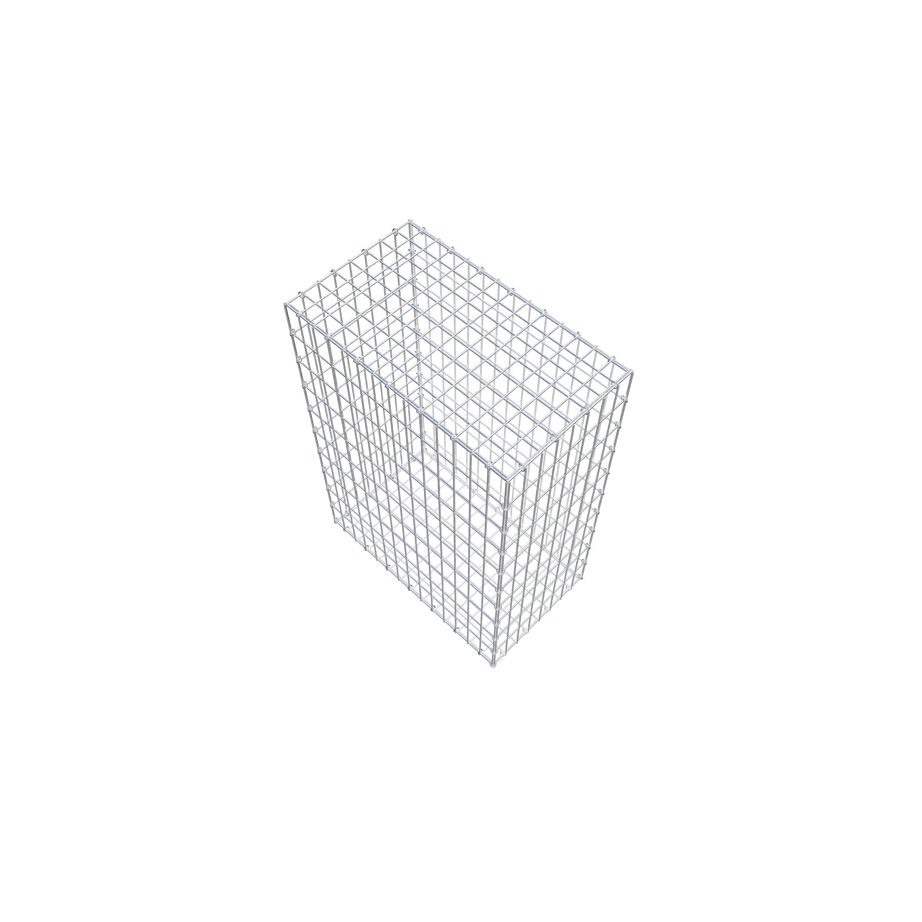 Gabion 100 cm x 70 cm x 40 cm (L x H x P), mailles 5 cm x 10 cm, anneau en C