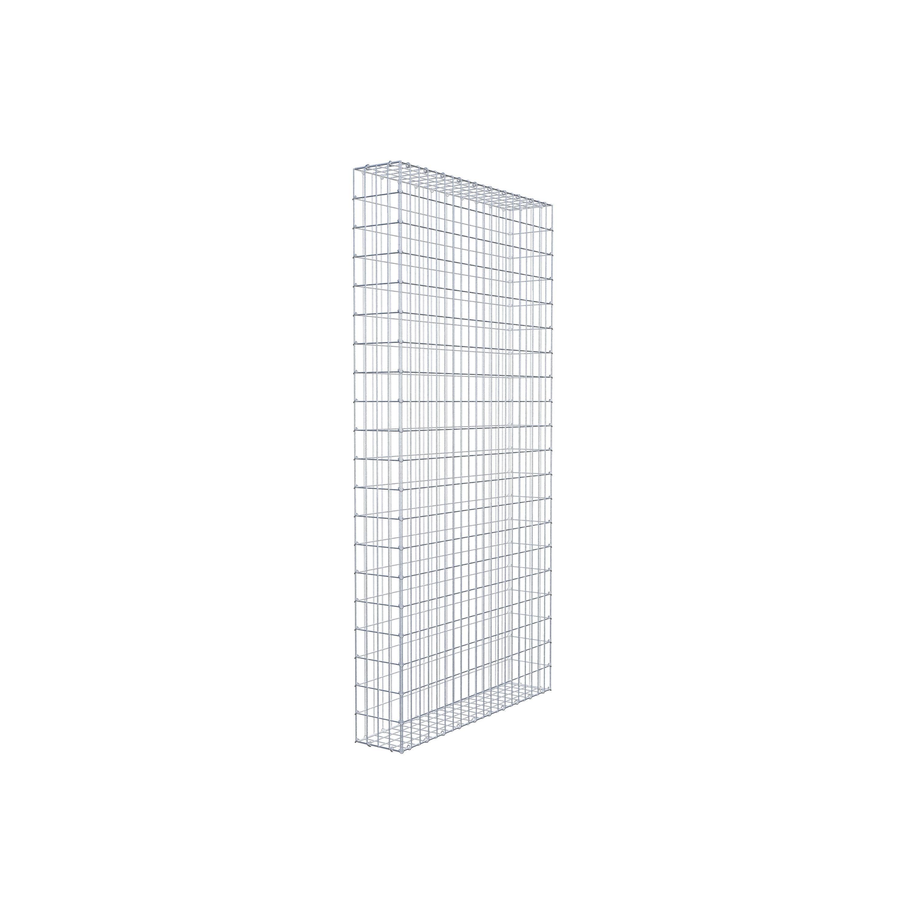 Schanskorf 200 cm x 100 cm x 20 cm (L x H x D), maaswijdte 5 cm x 10 cm, C-ring
