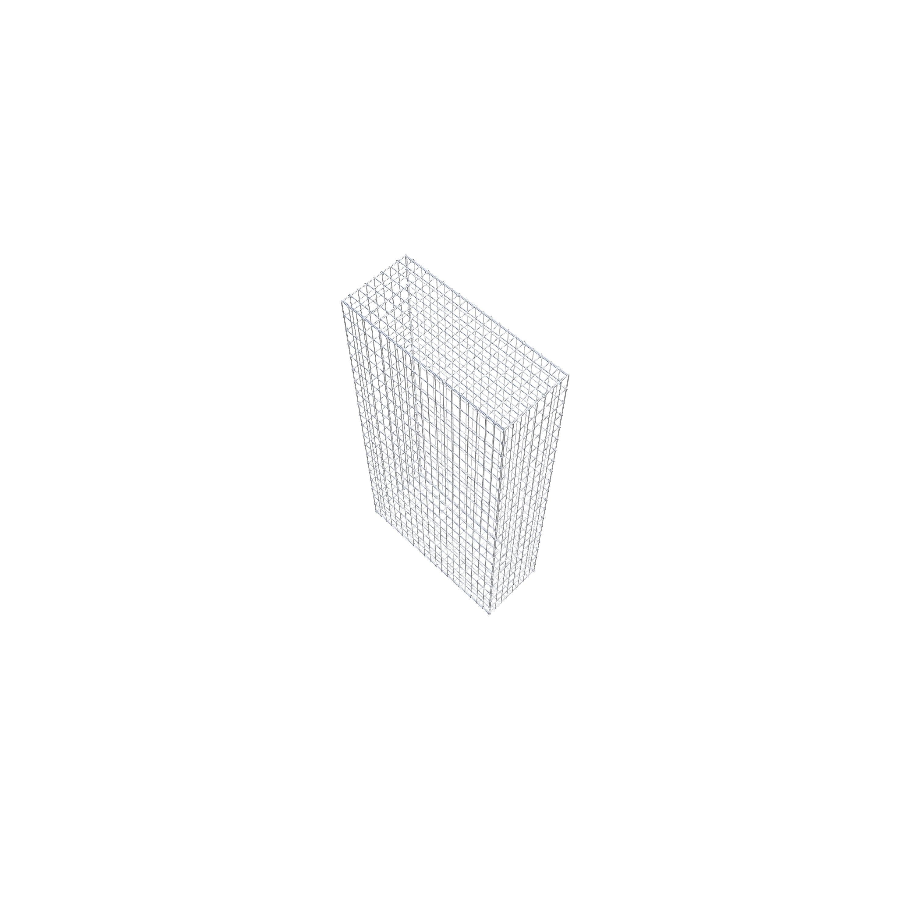 Gavión 200 cm x 100 cm x 40 cm (L x A x P), malla 5 cm x 10 cm, anillo en C