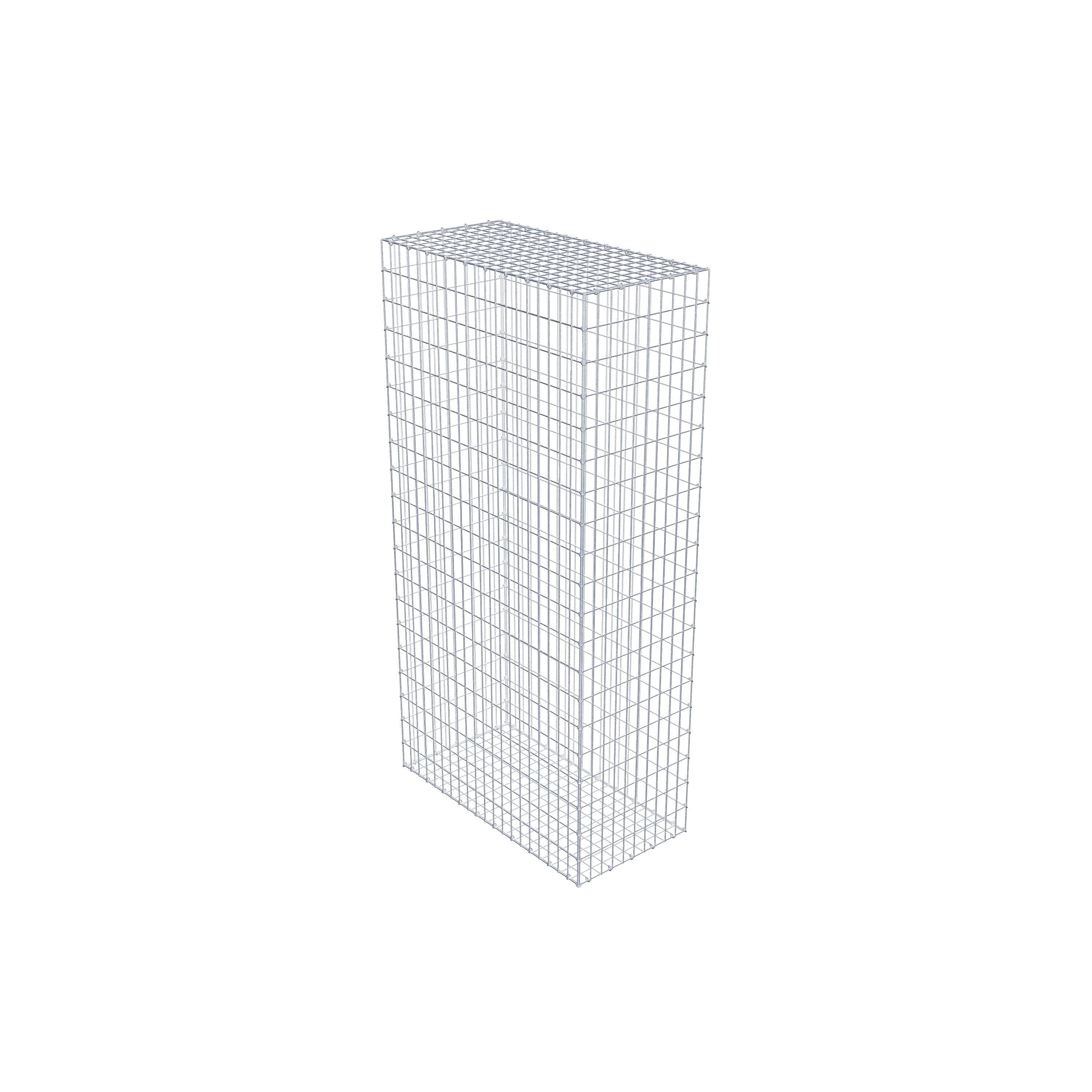 Gabion 200 cm x 100 cm x 50 cm (L x H x P), mailles 5 cm x 10 cm, anneau en C