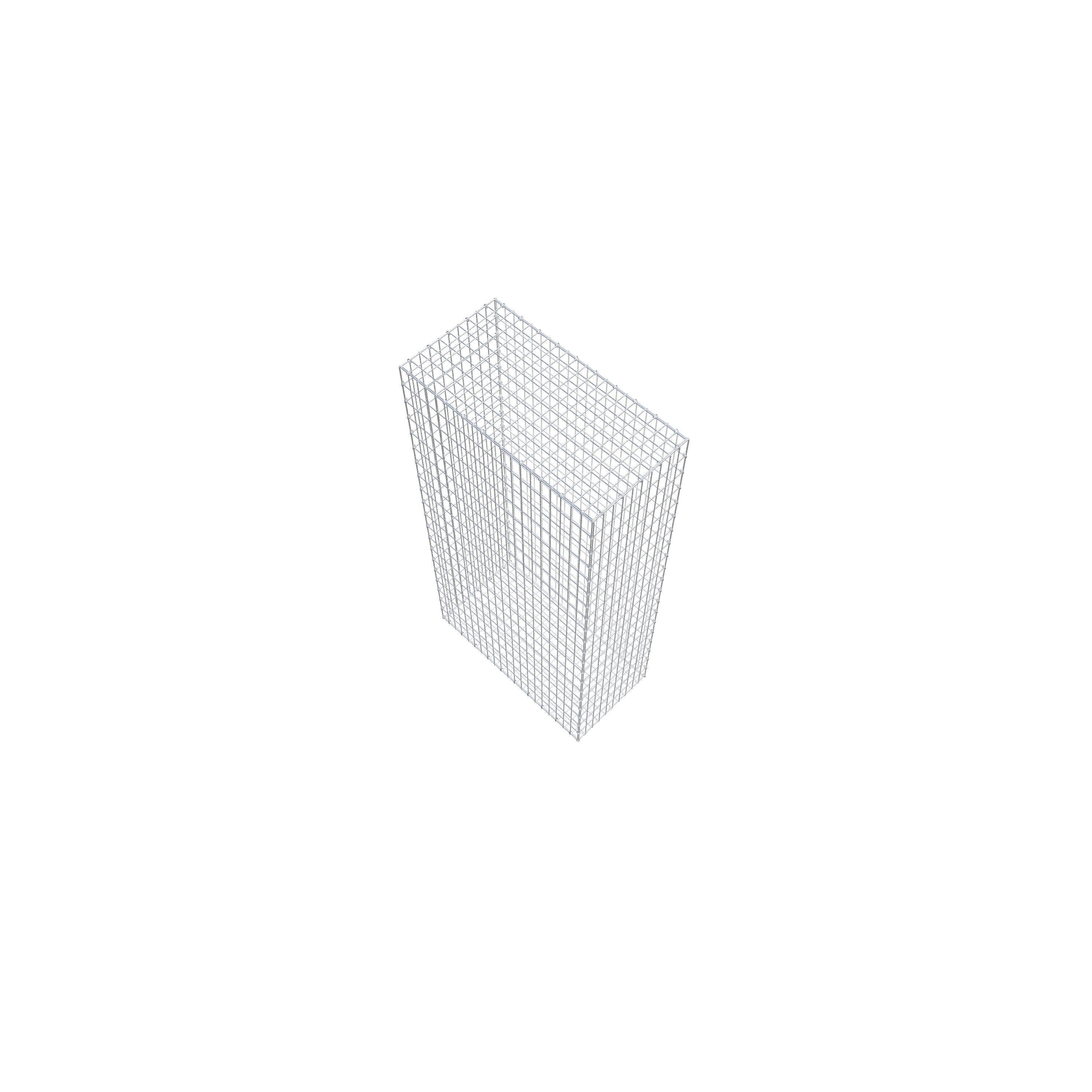 Gabion 200 cm x 100 cm x 50 cm (L x H x P), mailles 5 cm x 10 cm, anneau en C