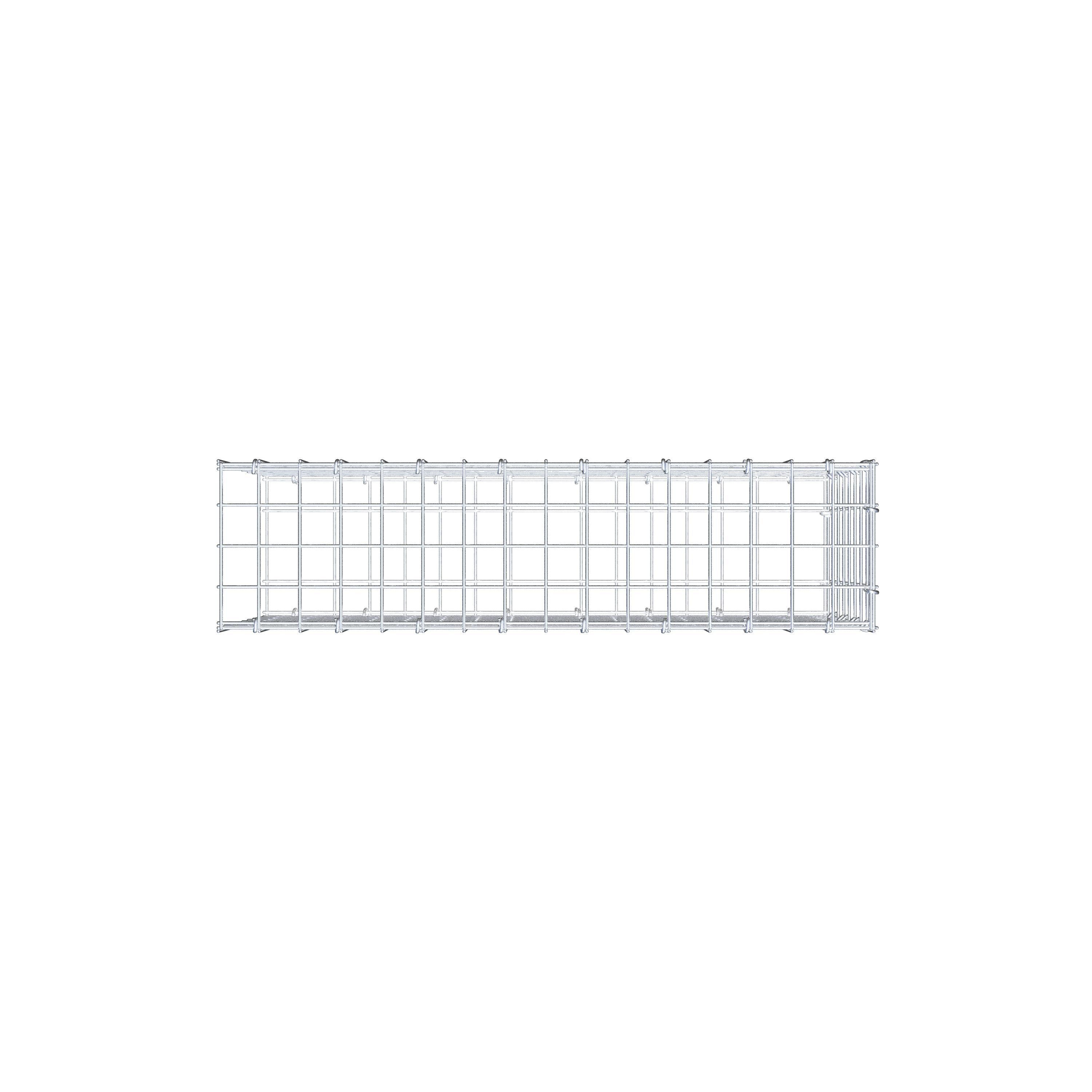 Anbaugabione Typ 2 80 cm x 40 cm x 20 cm (L x H x T), Maschenweite 5 cm x 5 cm, C-Ring