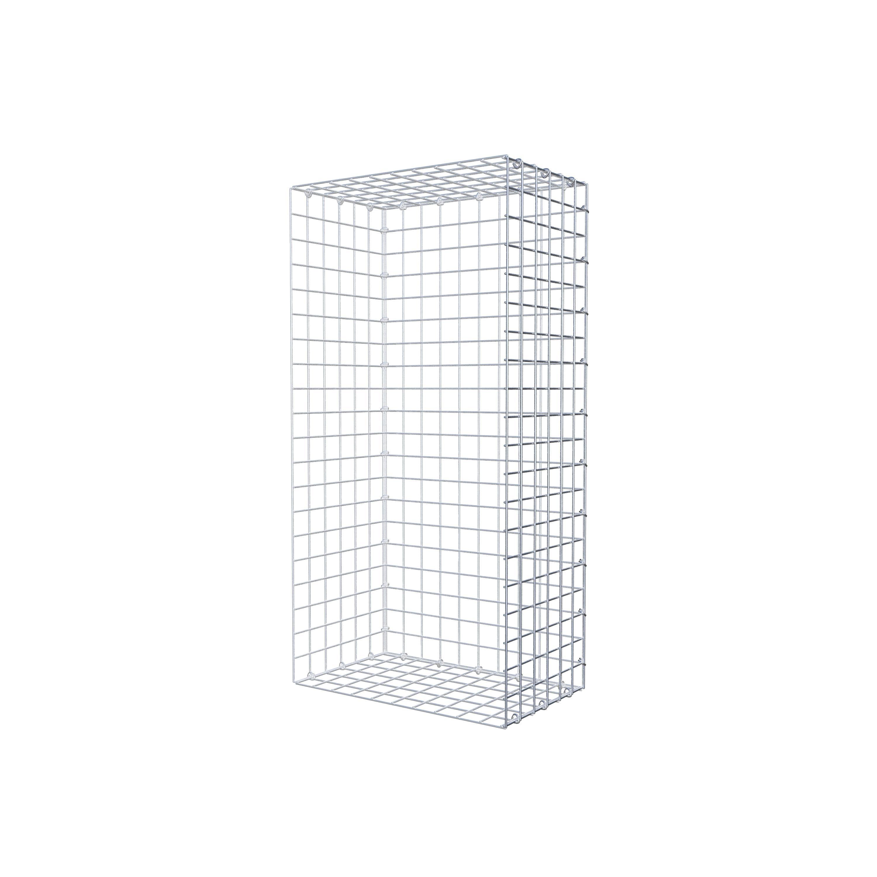 Gavión acoplable tipo 2 100 cm x 30 cm x 50 cm (L x A x P), malla 5 cm x 5 cm, anillo en C