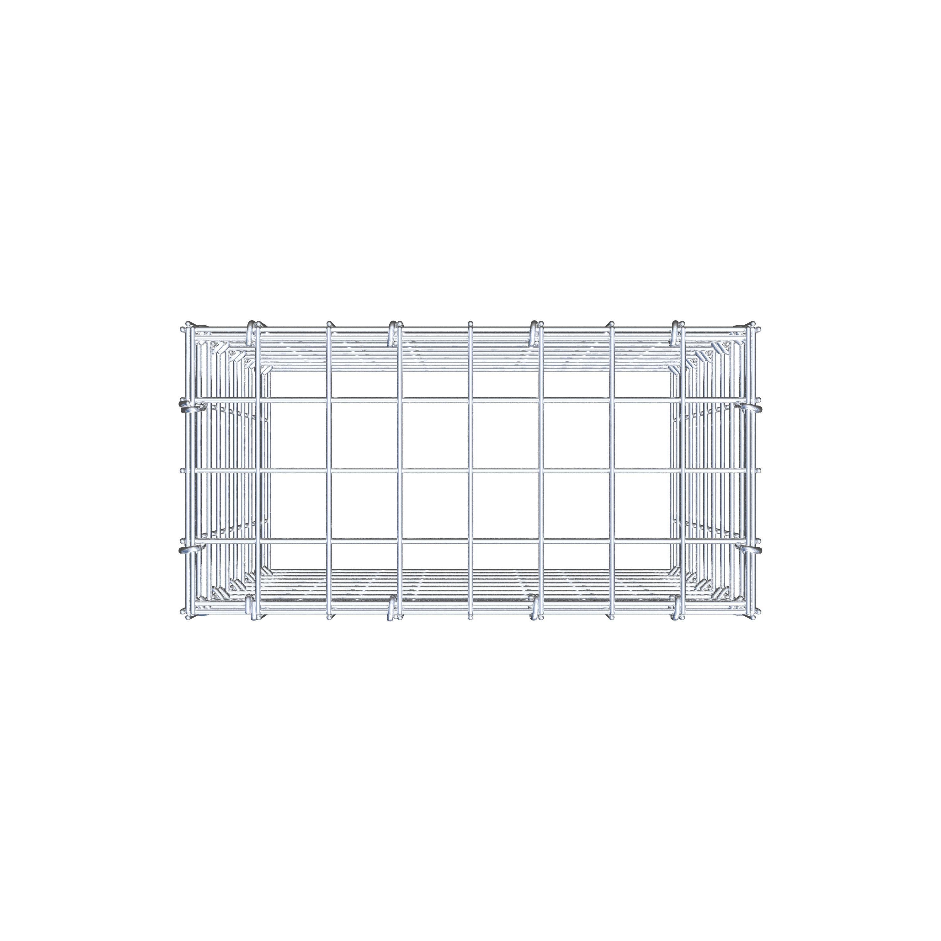 Pila adicional tipo 3 50 cm x 40 cm x 20 cm (L x A x P), malla 5 cm x 5 cm, anillo en C