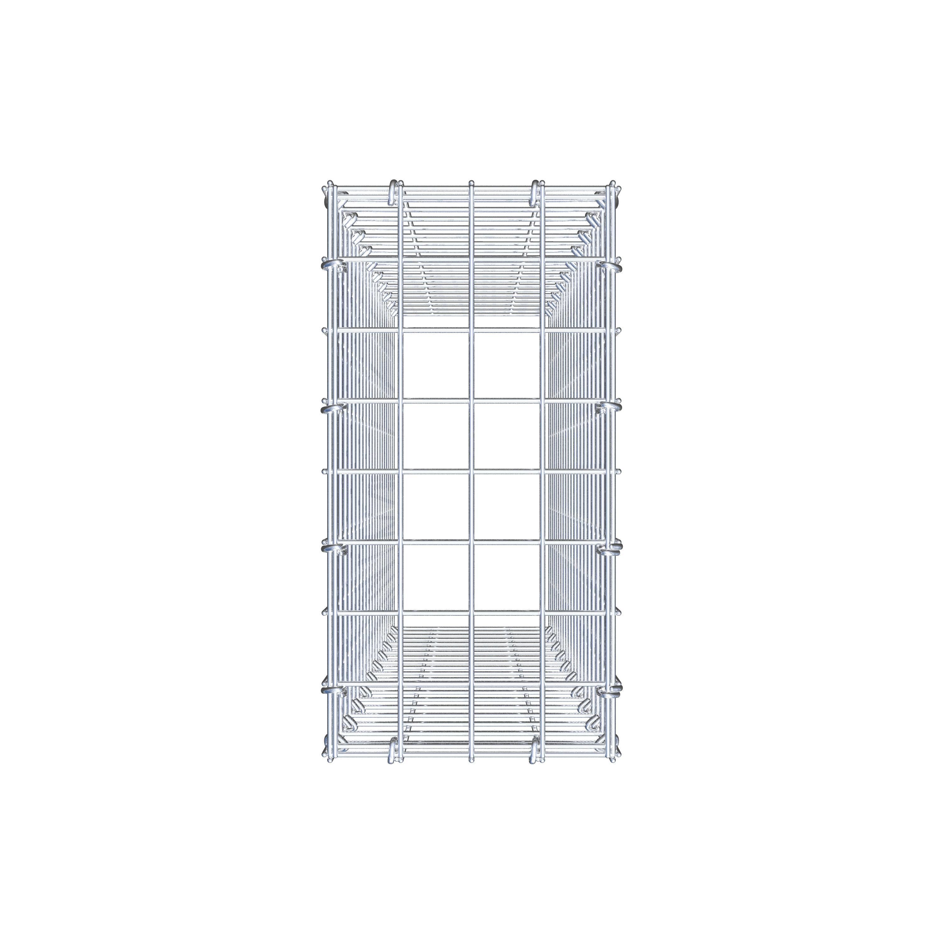 Gabbione aggiuntivo di tipo 3 100 cm x 20 cm x 40 cm (L x H x P), maglia 5 cm x 5 cm, anello a C