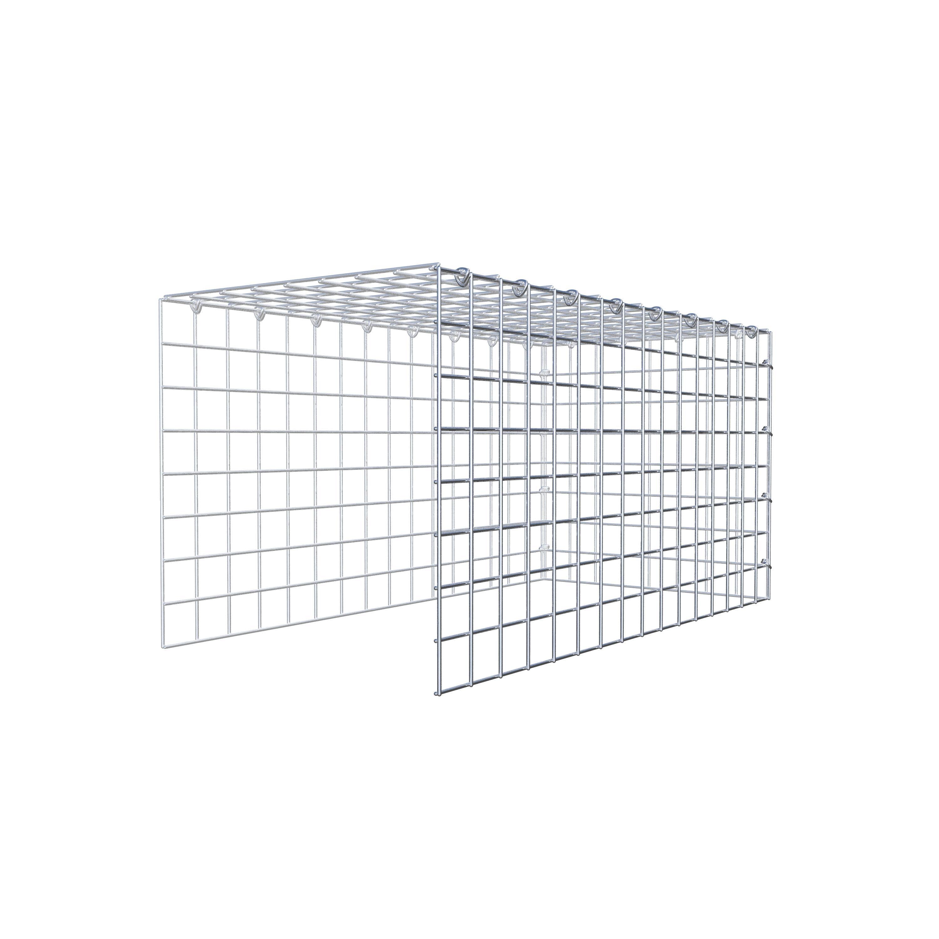 Fourche rapportée type 4 80 cm x 40 cm x 40 cm (L x H x P), mailles 5 cm x 5 cm, anneau C