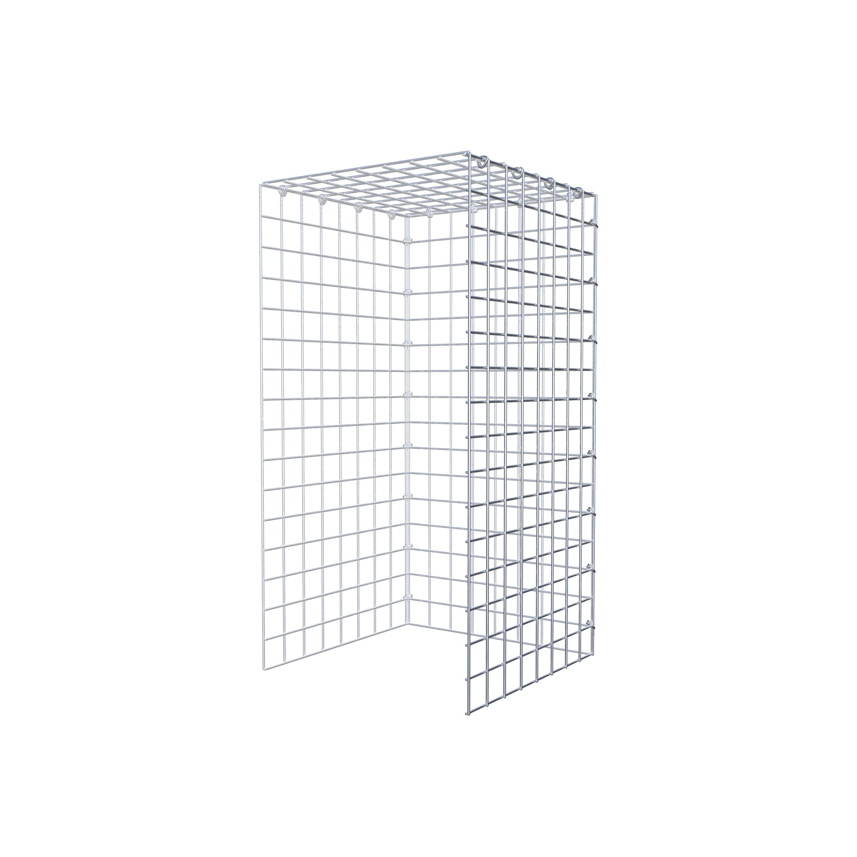 Fourche rapportée type 4 80 cm x 40 cm x 40 cm (L x H x P), mailles 5 cm x 5 cm, anneau C
