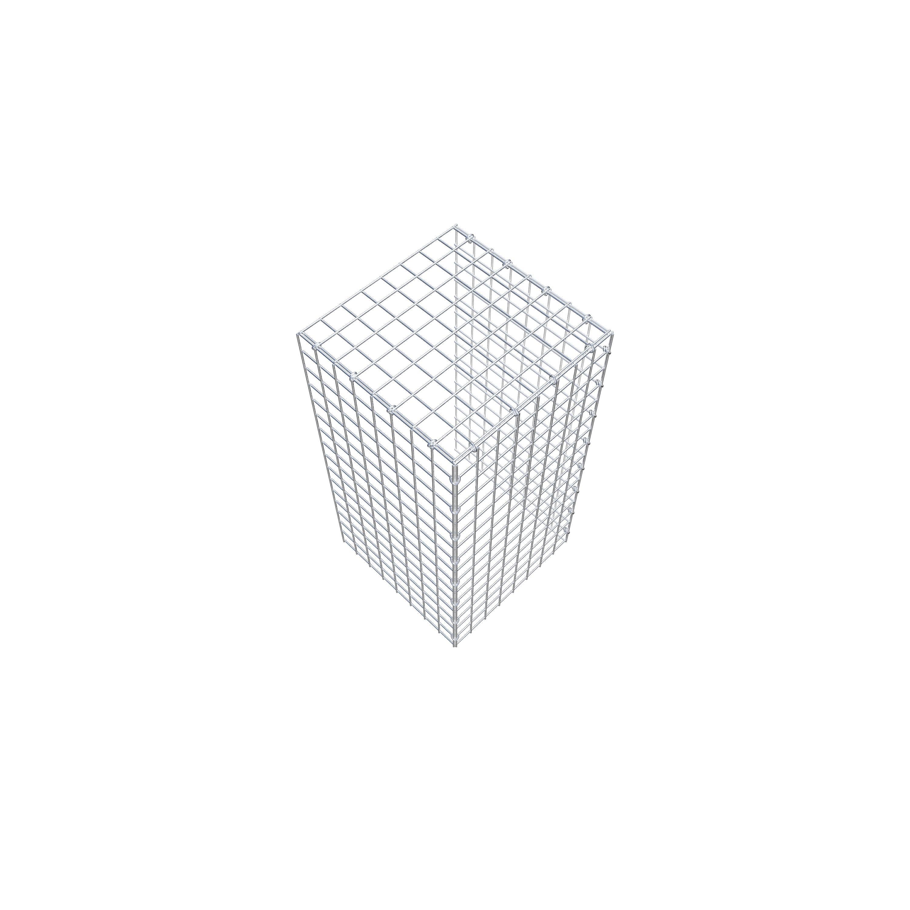 Fourche rapportée type 4 80 cm x 40 cm x 40 cm (L x H x P), mailles 5 cm x 5 cm, anneau C