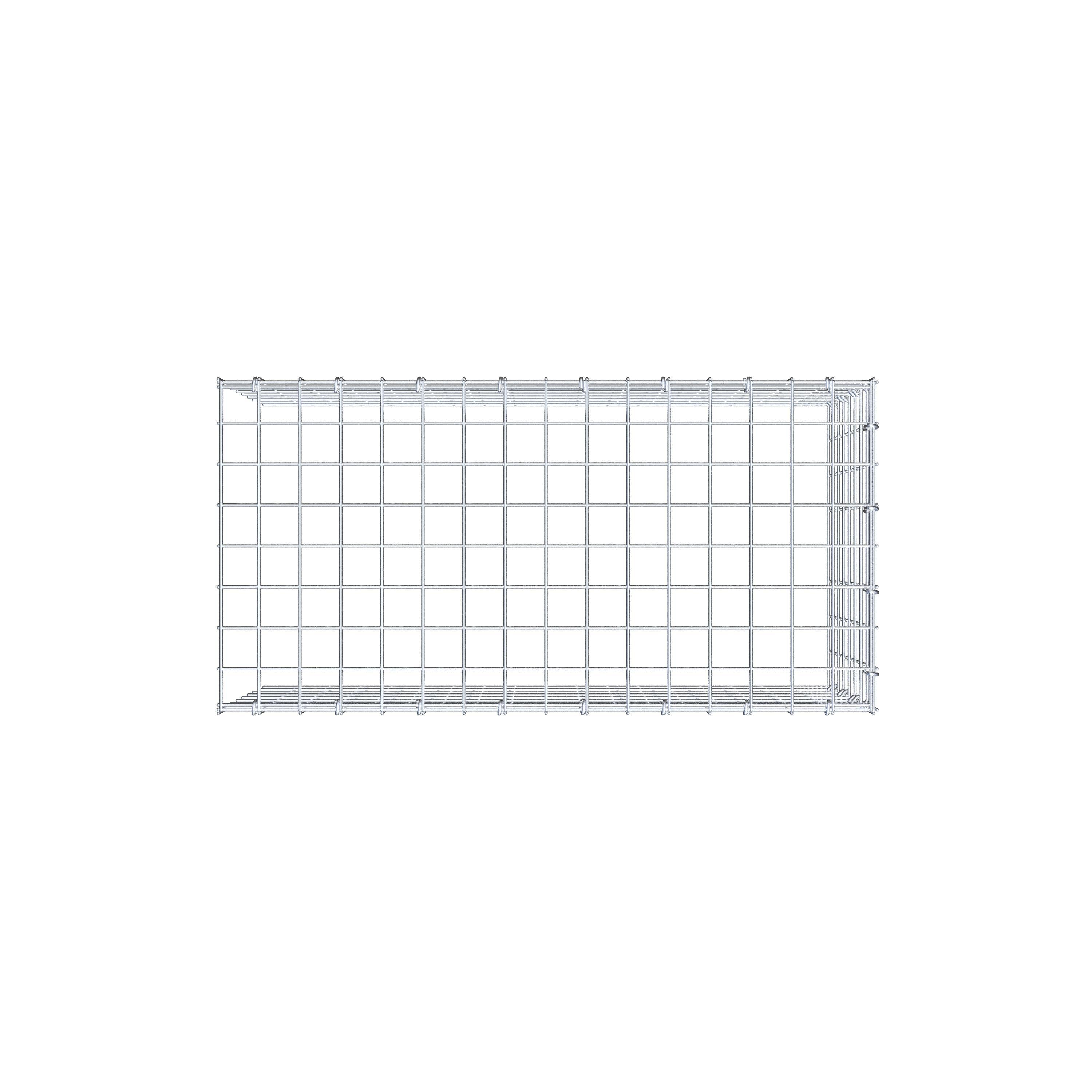 Fourche rapportée type 4 80 cm x 40 cm x 40 cm (L x H x P), mailles 5 cm x 5 cm, anneau C
