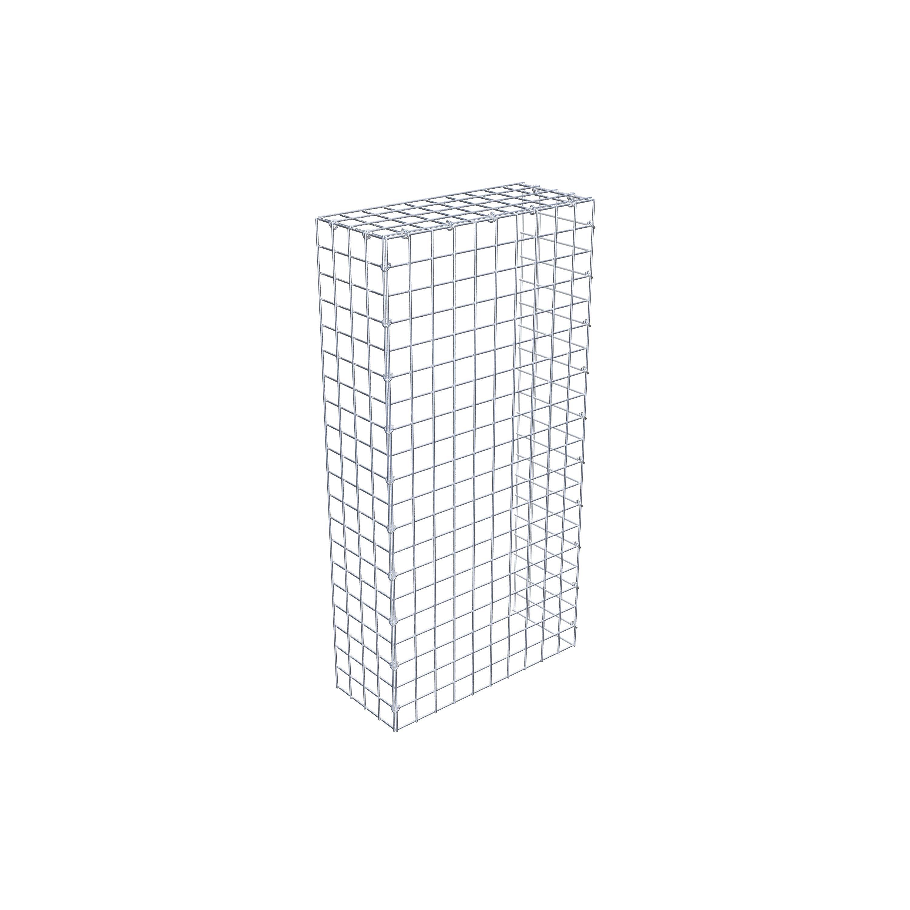 Gabião Tipo 4 100 cm x 20 cm x 50 cm (C x A x P), malhagem 5 cm x 5 cm, anel C