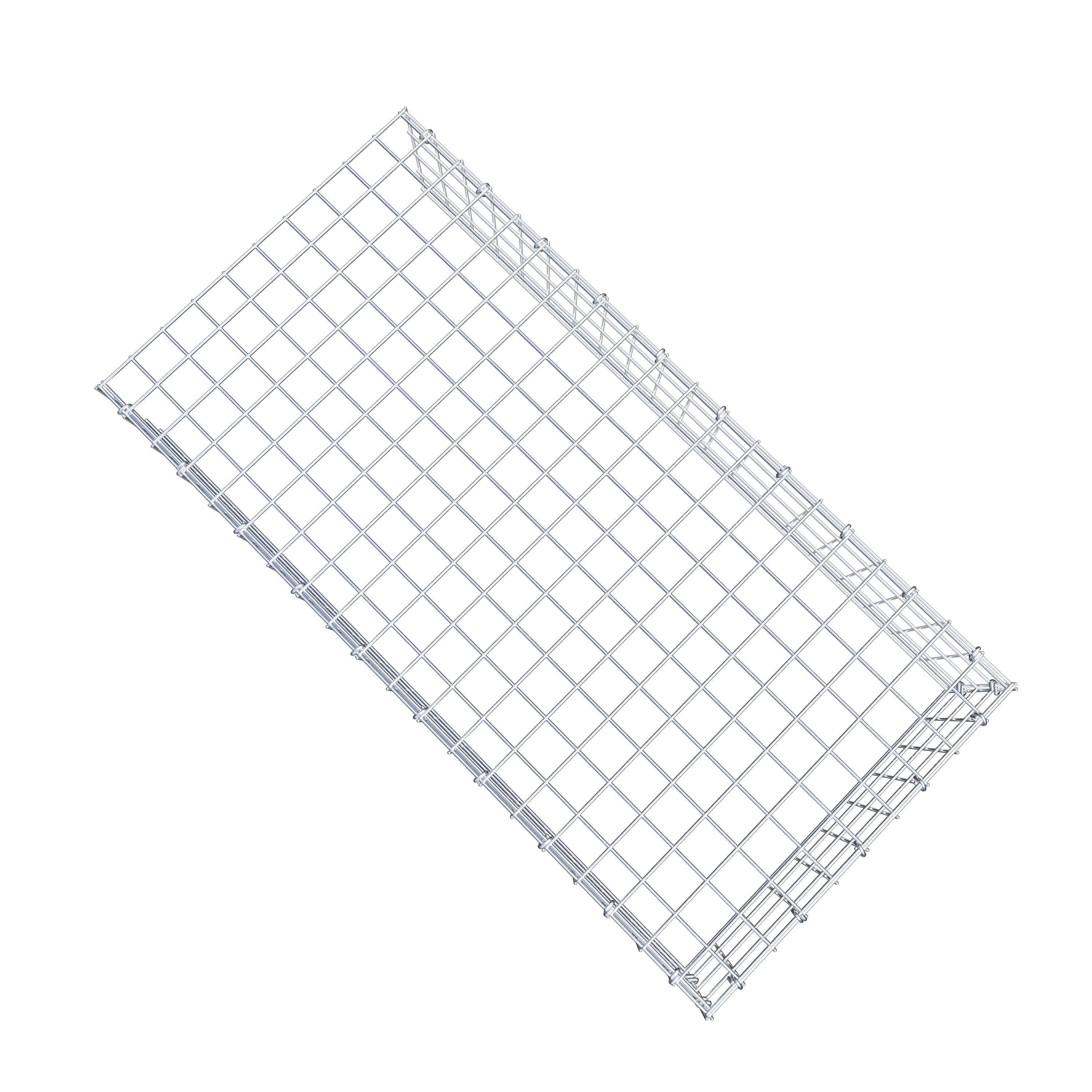 Gabião Tipo 4 100 cm x 20 cm x 50 cm (C x A x P), malhagem 5 cm x 5 cm, anel C