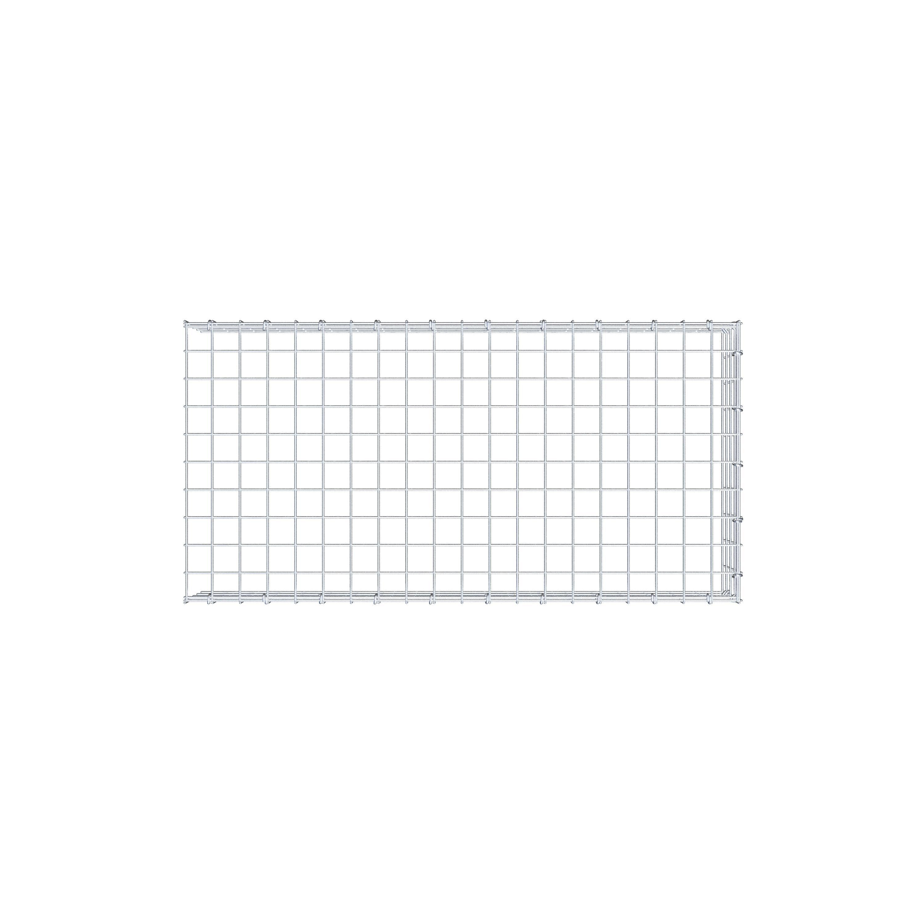 Gabião Tipo 4 100 cm x 20 cm x 50 cm (C x A x P), malhagem 5 cm x 5 cm, anel C