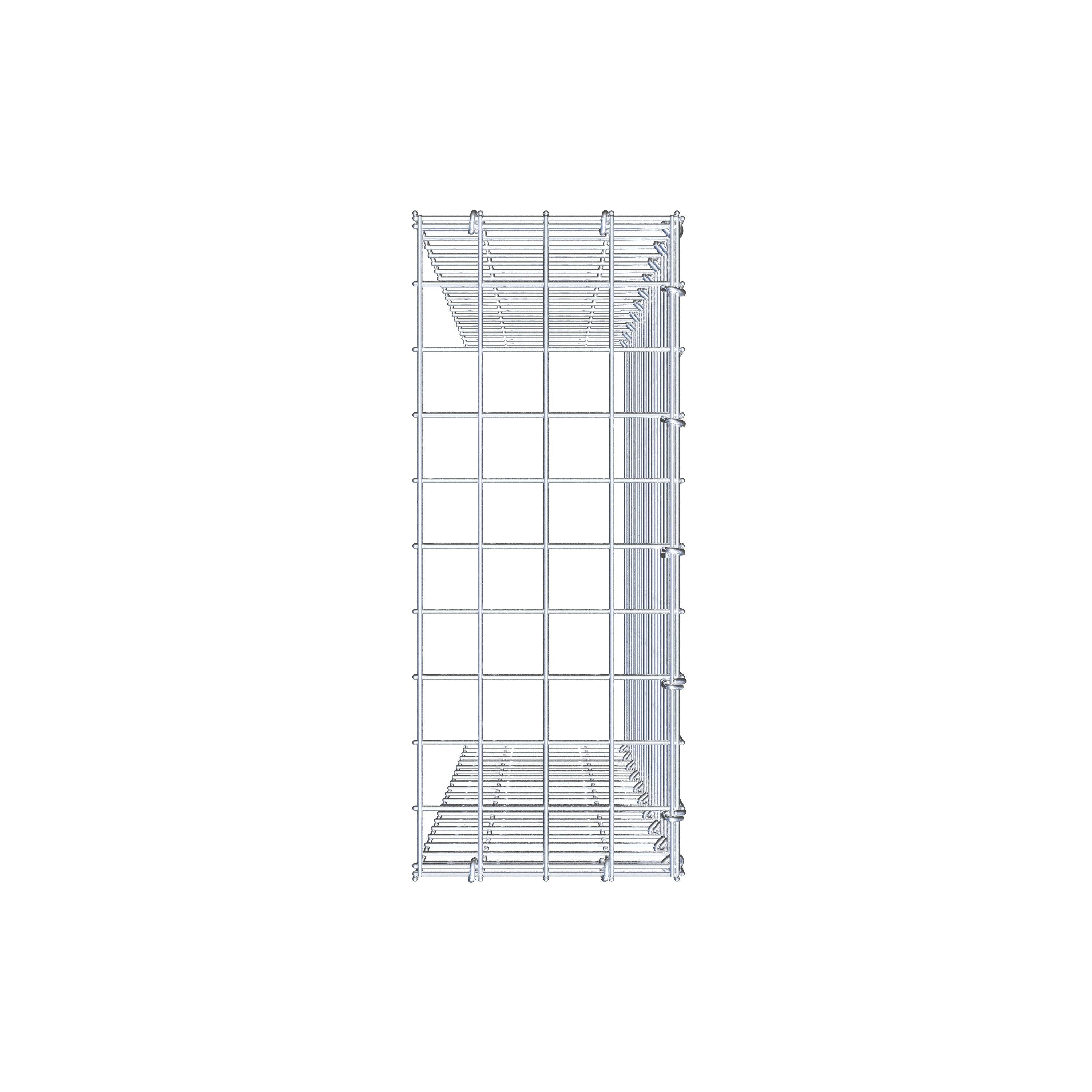 Gabião Tipo 4 100 cm x 20 cm x 50 cm (C x A x P), malhagem 5 cm x 5 cm, anel C