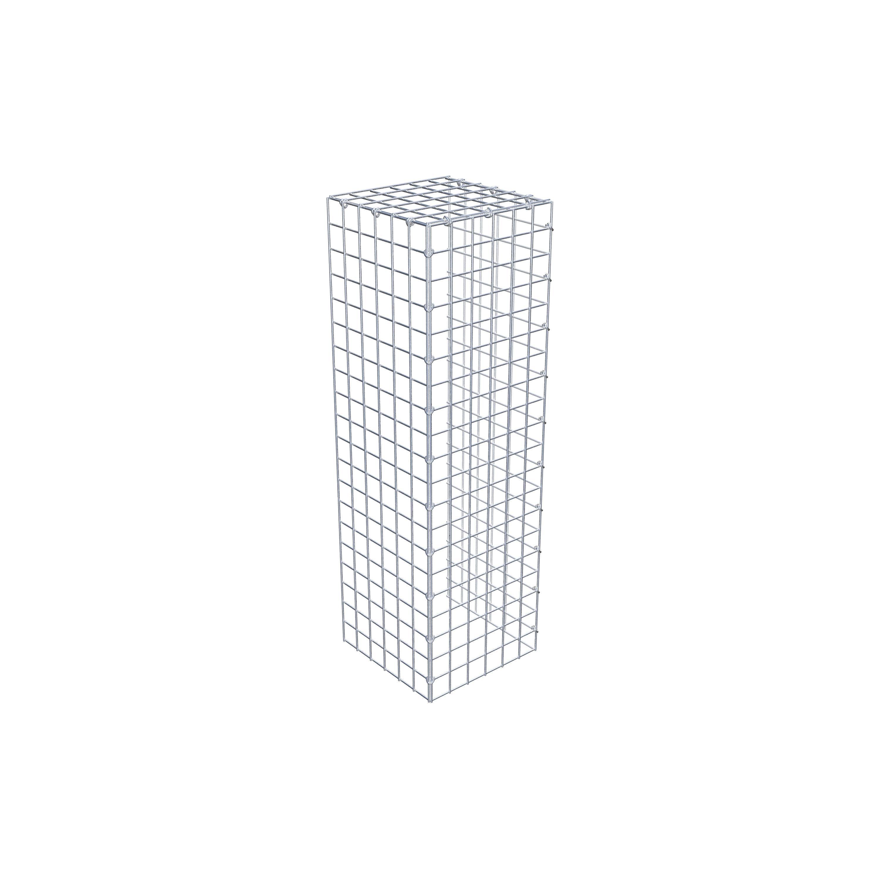 Gavión adicional tipo 4 100 cm x 30 cm x 30 cm (L x A x P), malla 5 cm x 5 cm, anillo en C