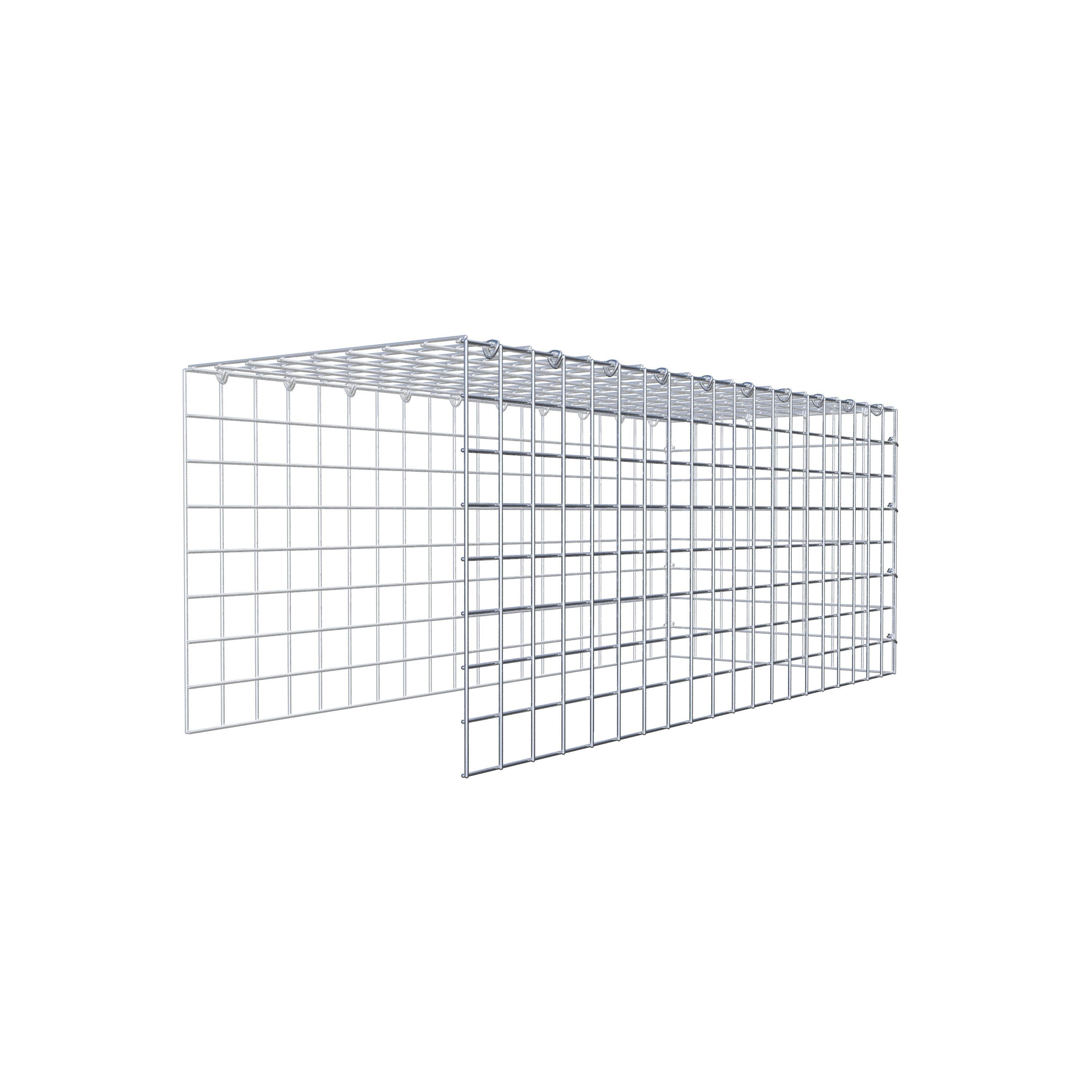 Gabião Tipo 4 100 cm x 40 cm x 40 cm (C x A x P), malhagem 5 cm x 5 cm, anel C