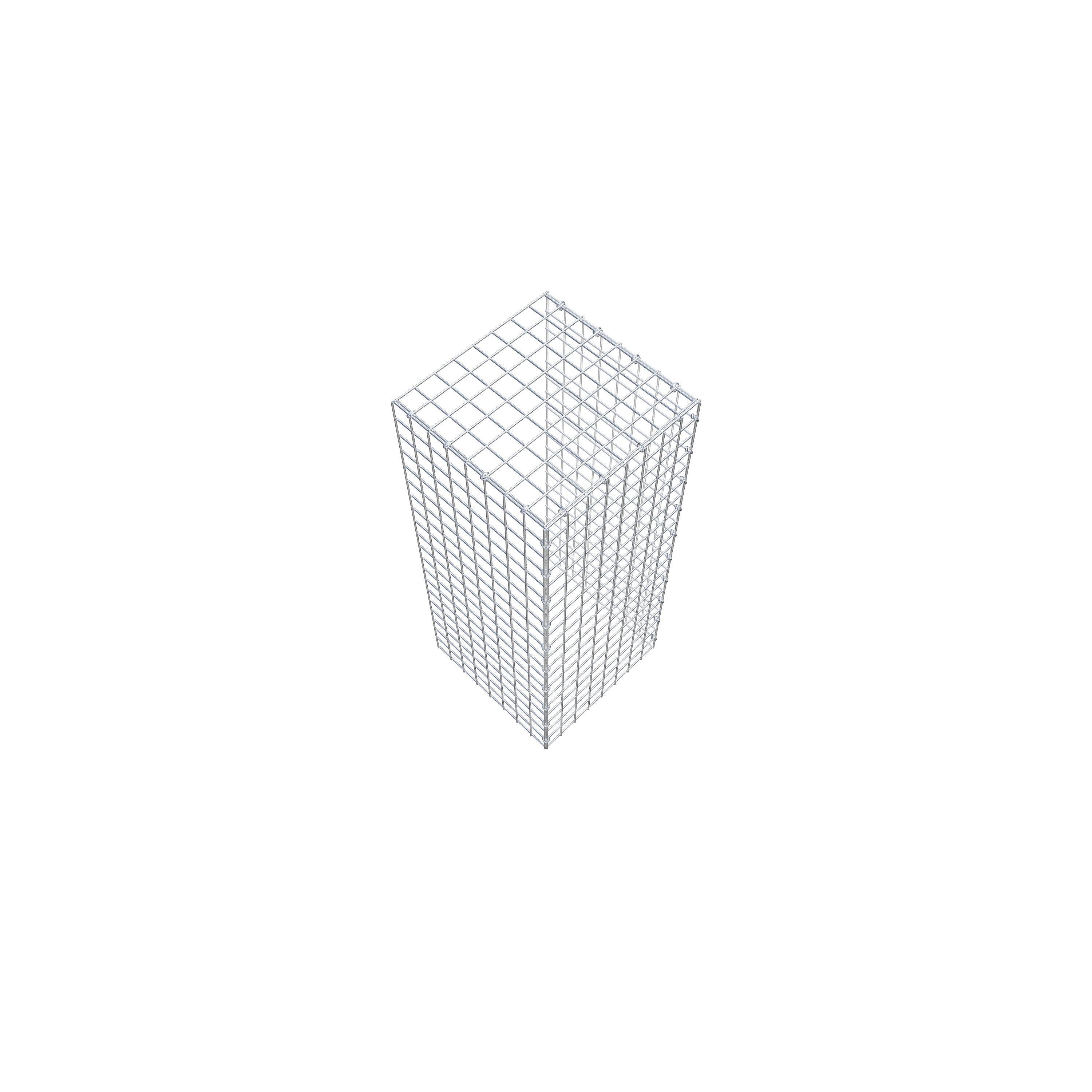 Gabião Tipo 4 100 cm x 40 cm x 40 cm (C x A x P), malhagem 5 cm x 5 cm, anel C