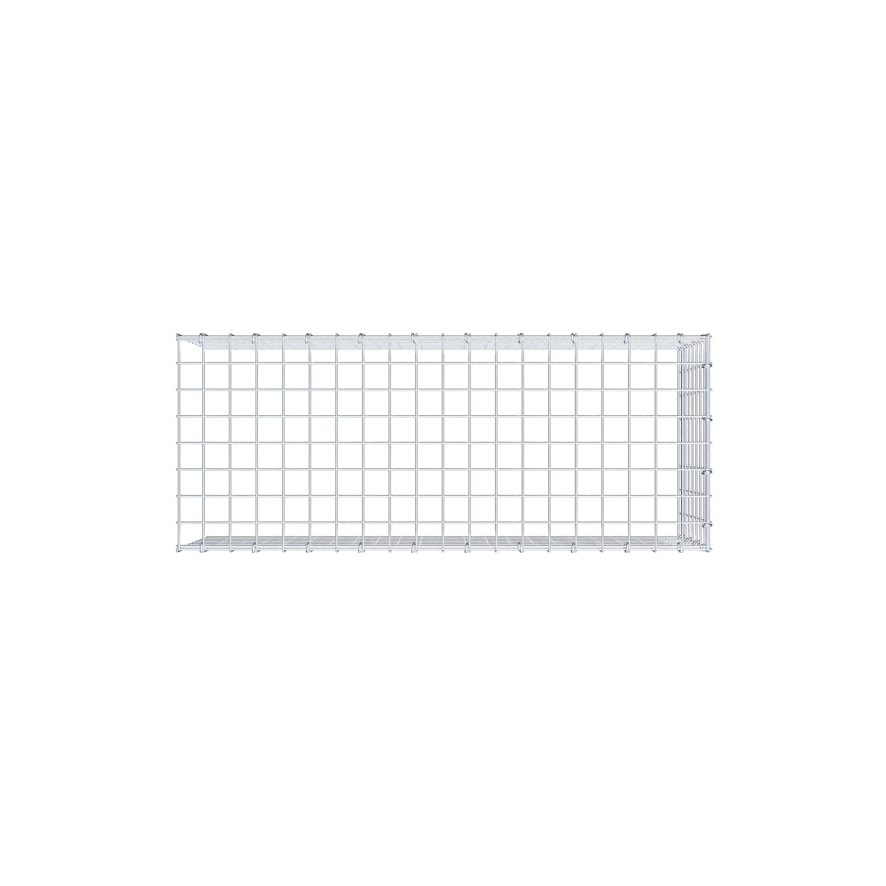Gabião Tipo 4 100 cm x 40 cm x 40 cm (C x A x P), malhagem 5 cm x 5 cm, anel C