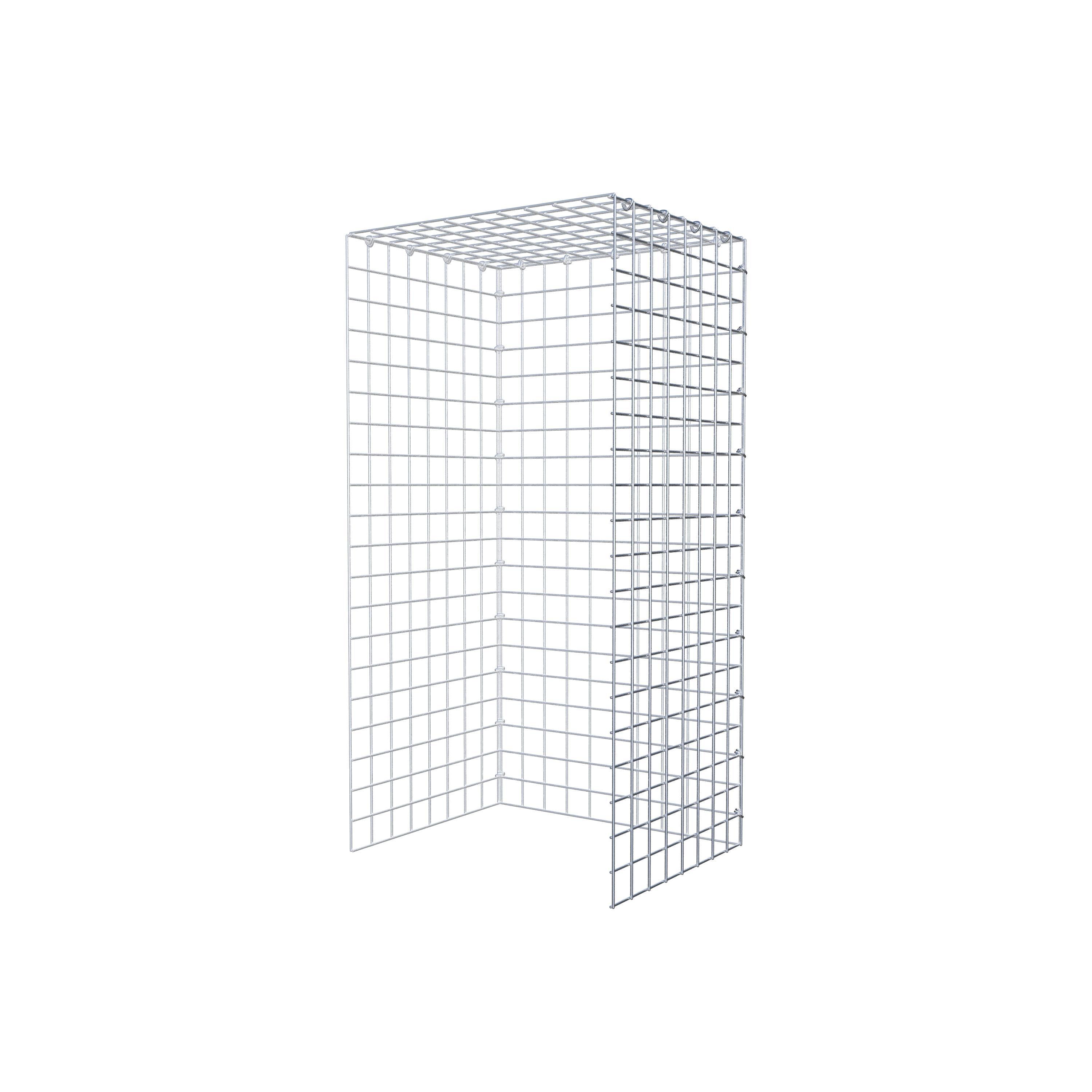 Gavión adicional tipo 4 100 cm x 40 cm x 50 cm (L x A x P), malla 5 cm x 5 cm, anillo en C