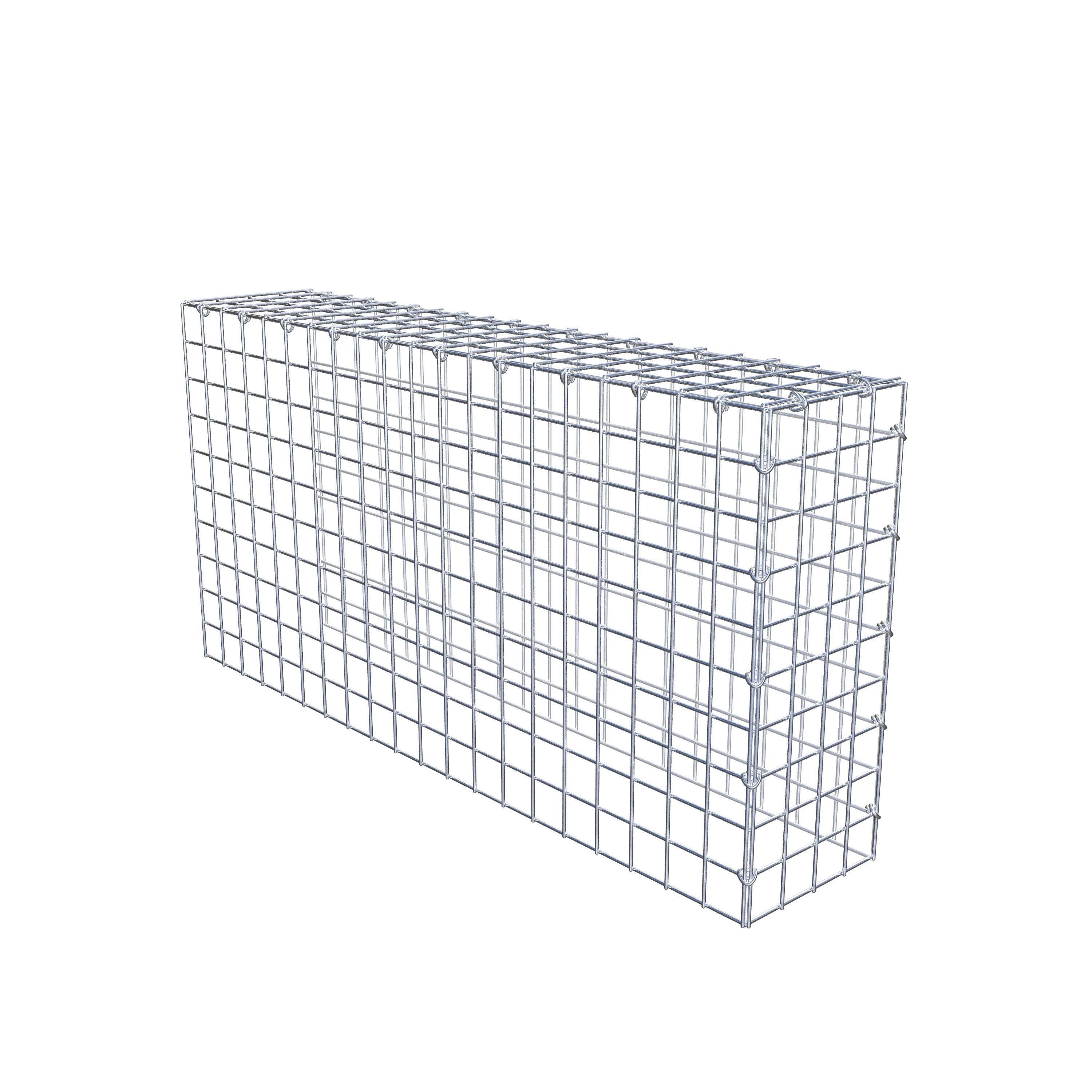 Gavión acoplable tipo 4 100 cm x 50 cm x 20 cm (L x A x P), malla 5 cm x 5 cm, anillo en C