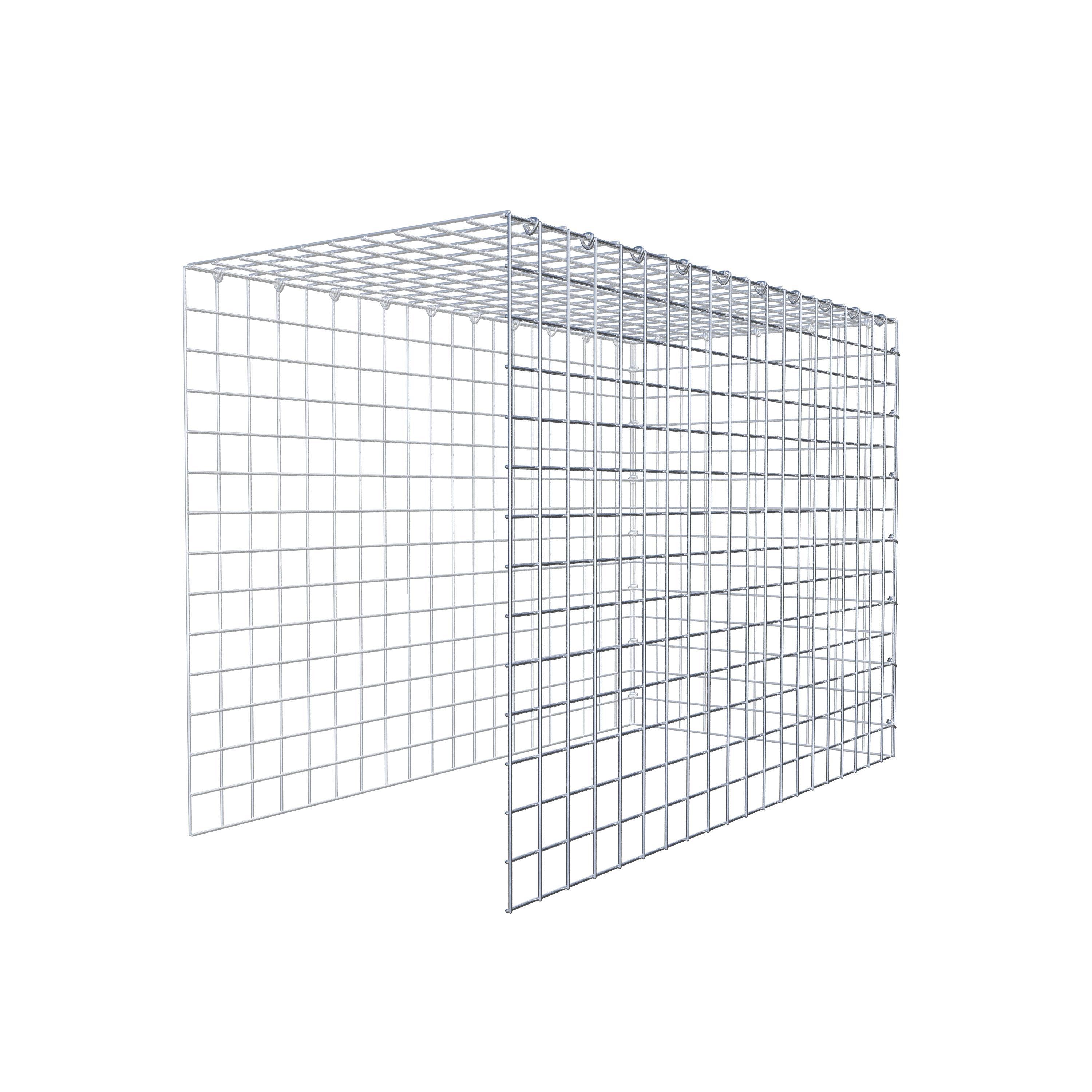 Pila adicional tipo 4 100 cm x 70 cm x 50 cm (L x A x P), malla 5 cm x 5 cm, anillo en C