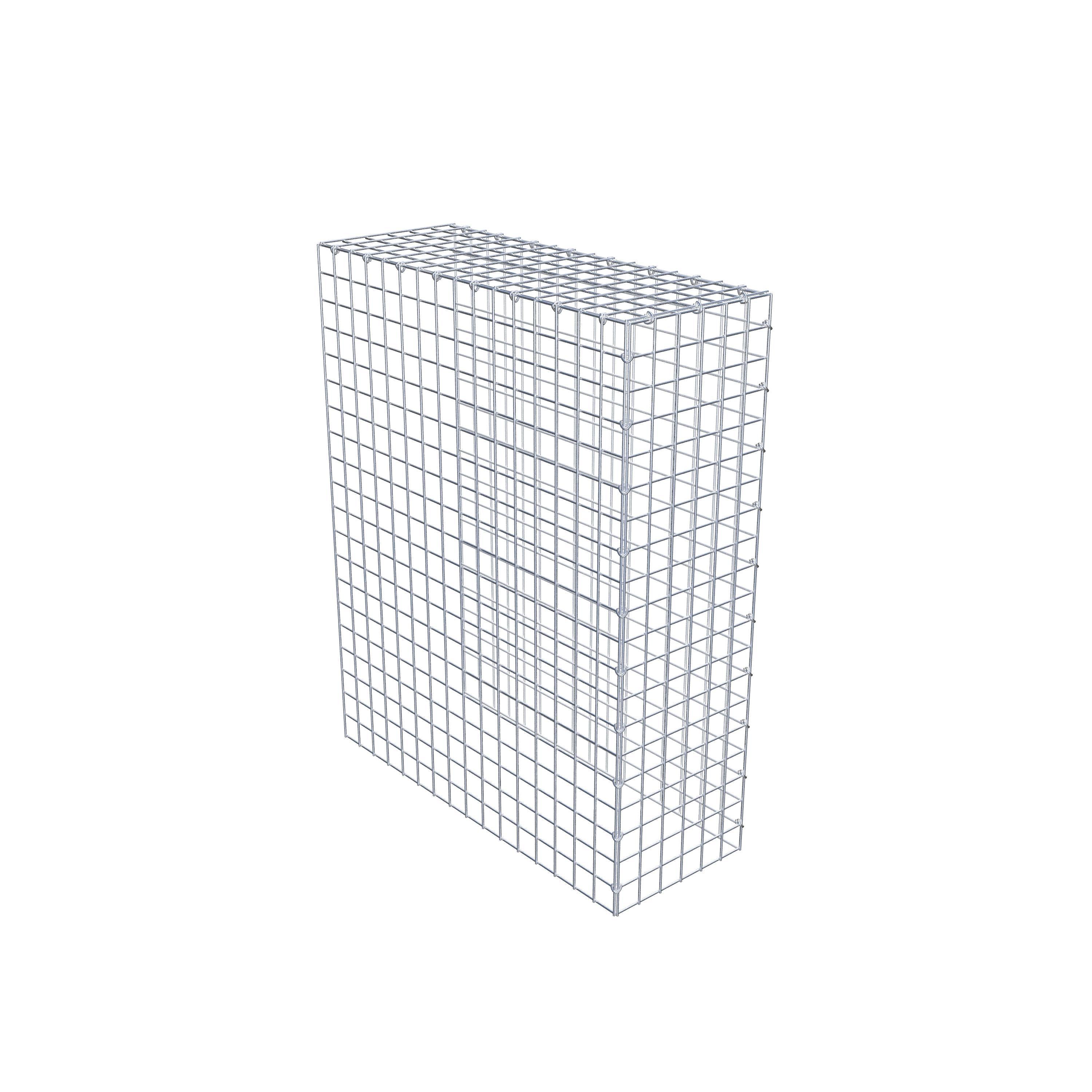 Gabião Tipo 4 100 cm x 80 cm x 30 cm (C x A x P), malhagem 5 cm x 5 cm, anel C