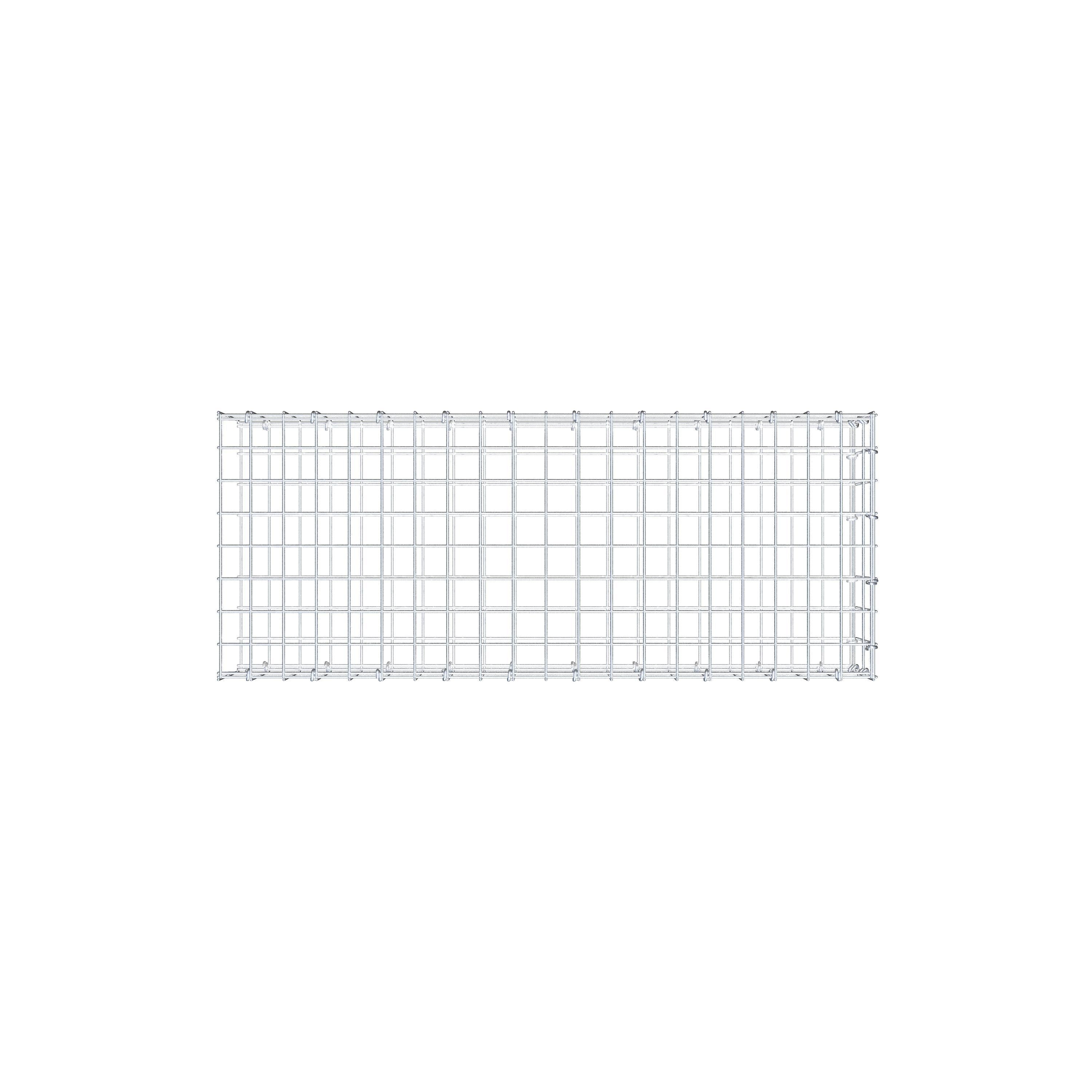 Gabião Tipo 2 100 cm x 20 cm x 40 cm, malhagem 5 cm x 10 cm, anel C
