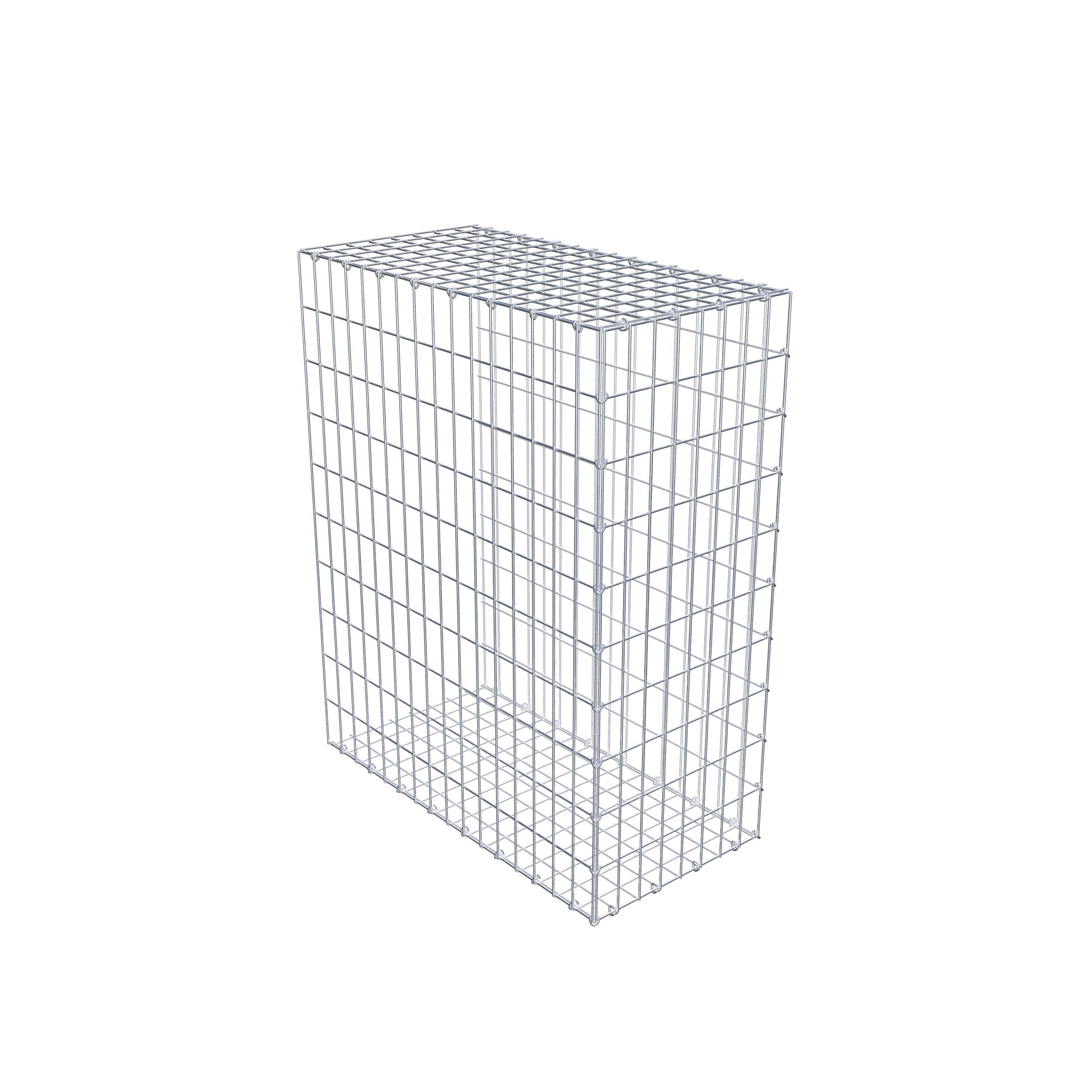 Opzetpaal type 2 100 cm x 80 cm x 40 cm, maaswijdte 5 cm x 10 cm, C-ring
