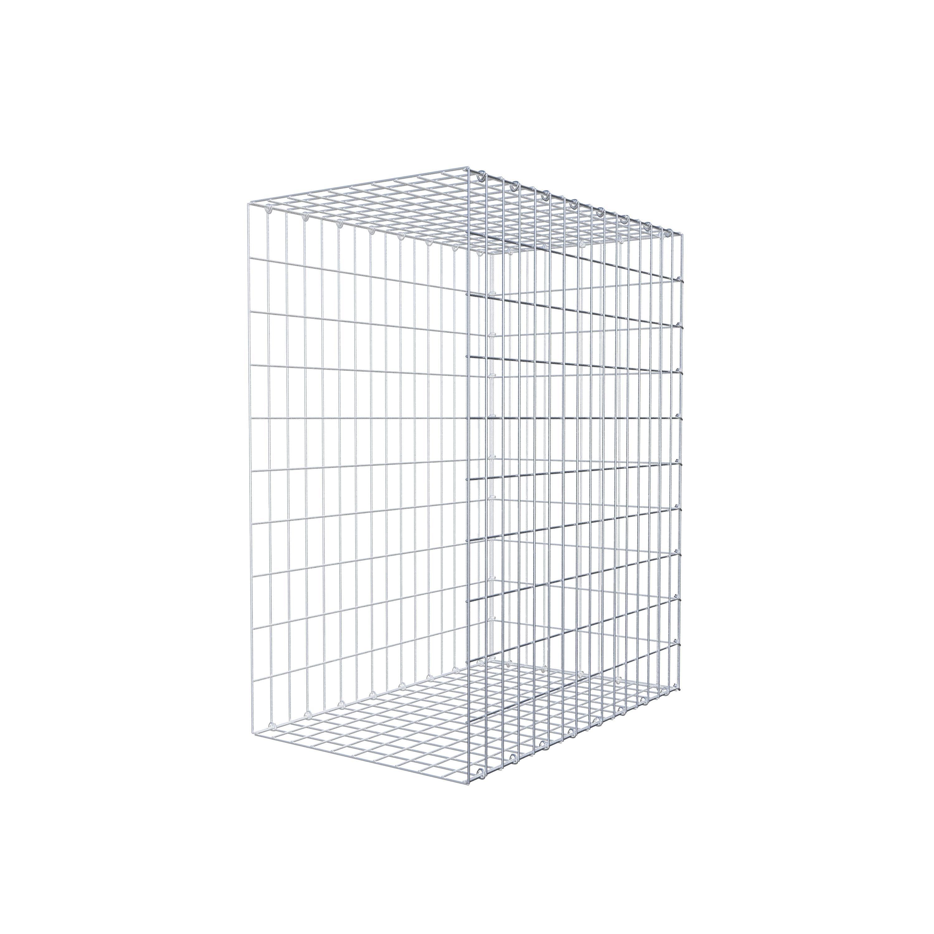 Mounted gabion type 2 100 cm x 80 cm x 50 cm, mesh size 5 cm x 10 cm, C-ring