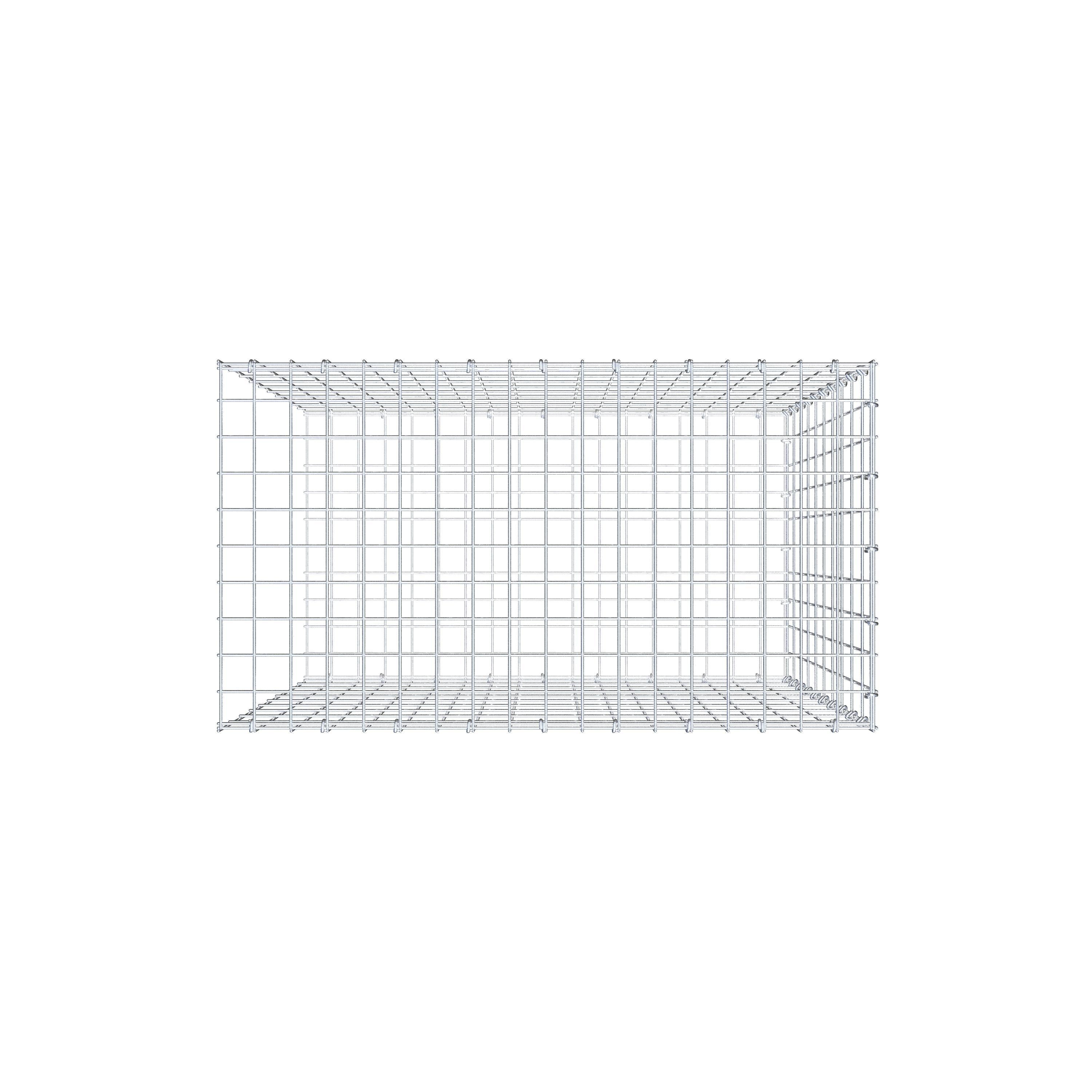 Pila adicional tipo 2 100 cm x 90 cm x 50 cm, malla 5 cm x 10 cm, anillo en C