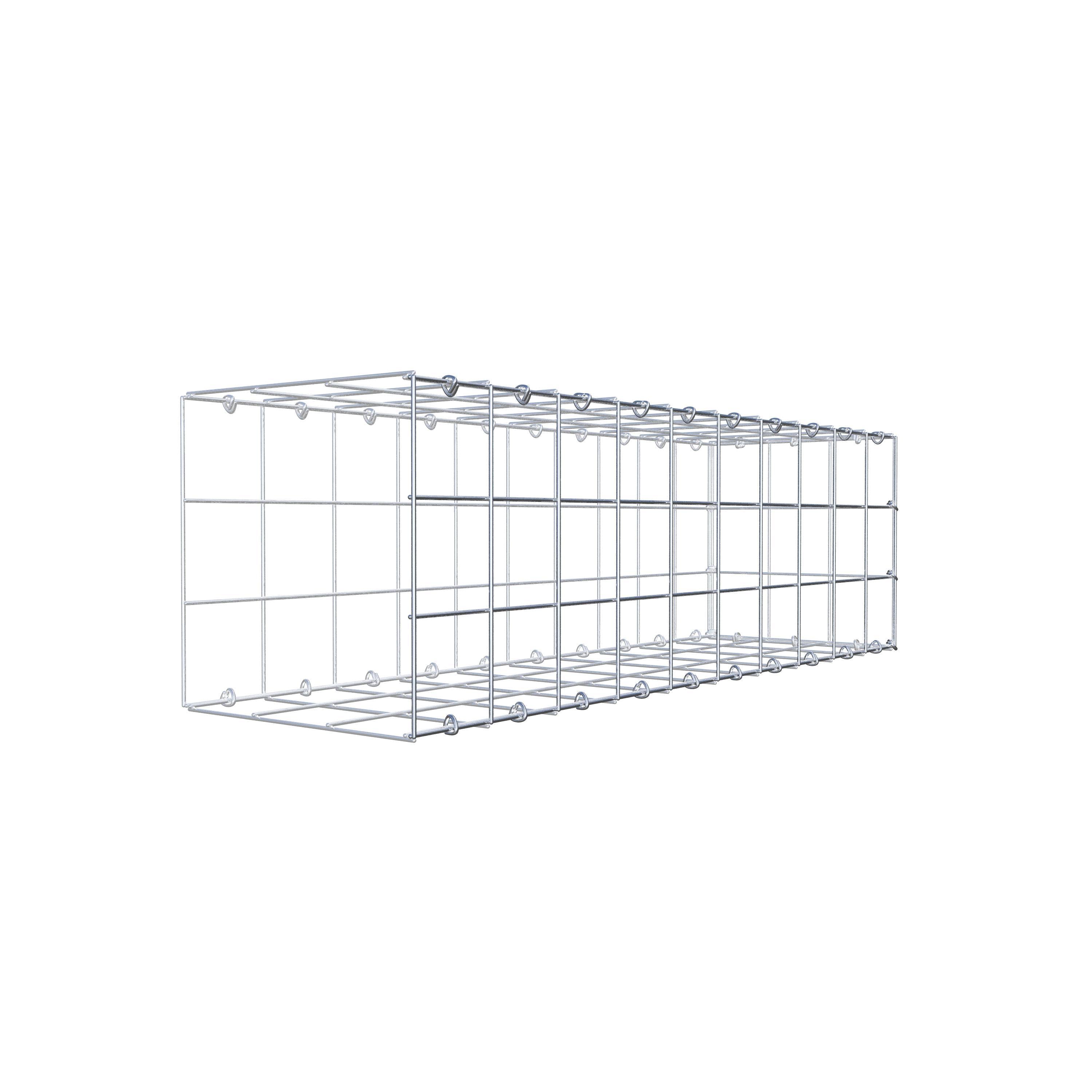 Extra gabion typ 2 100 cm x 30 cm x 30 cm (L x H x D), maskstorlek 10 cm x 10 cm, C-ring