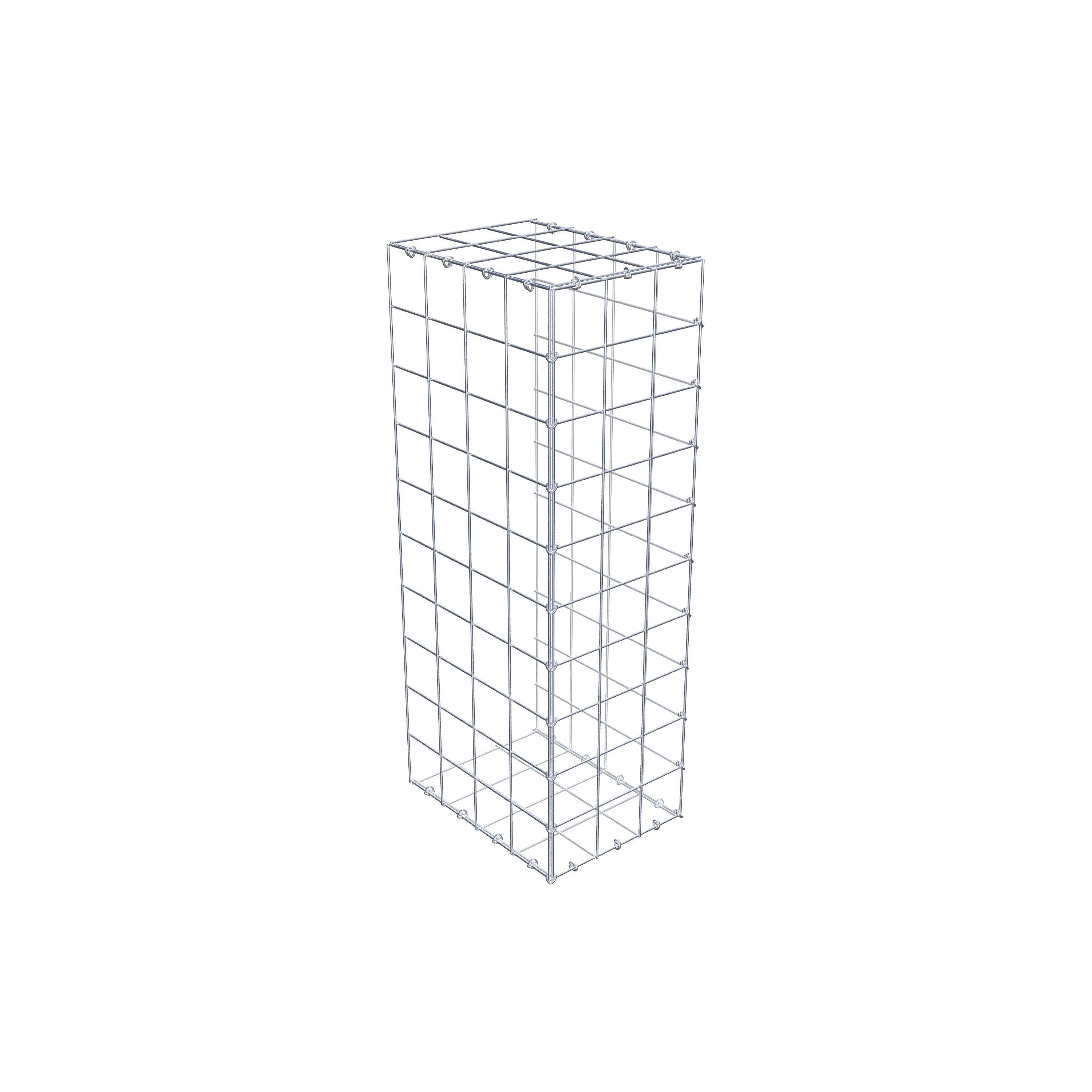 Gavión complementario de tipo 2 100 cm x 40 cm x 30 cm (L x A x P), malla 10 cm x 10 cm, anillo en C