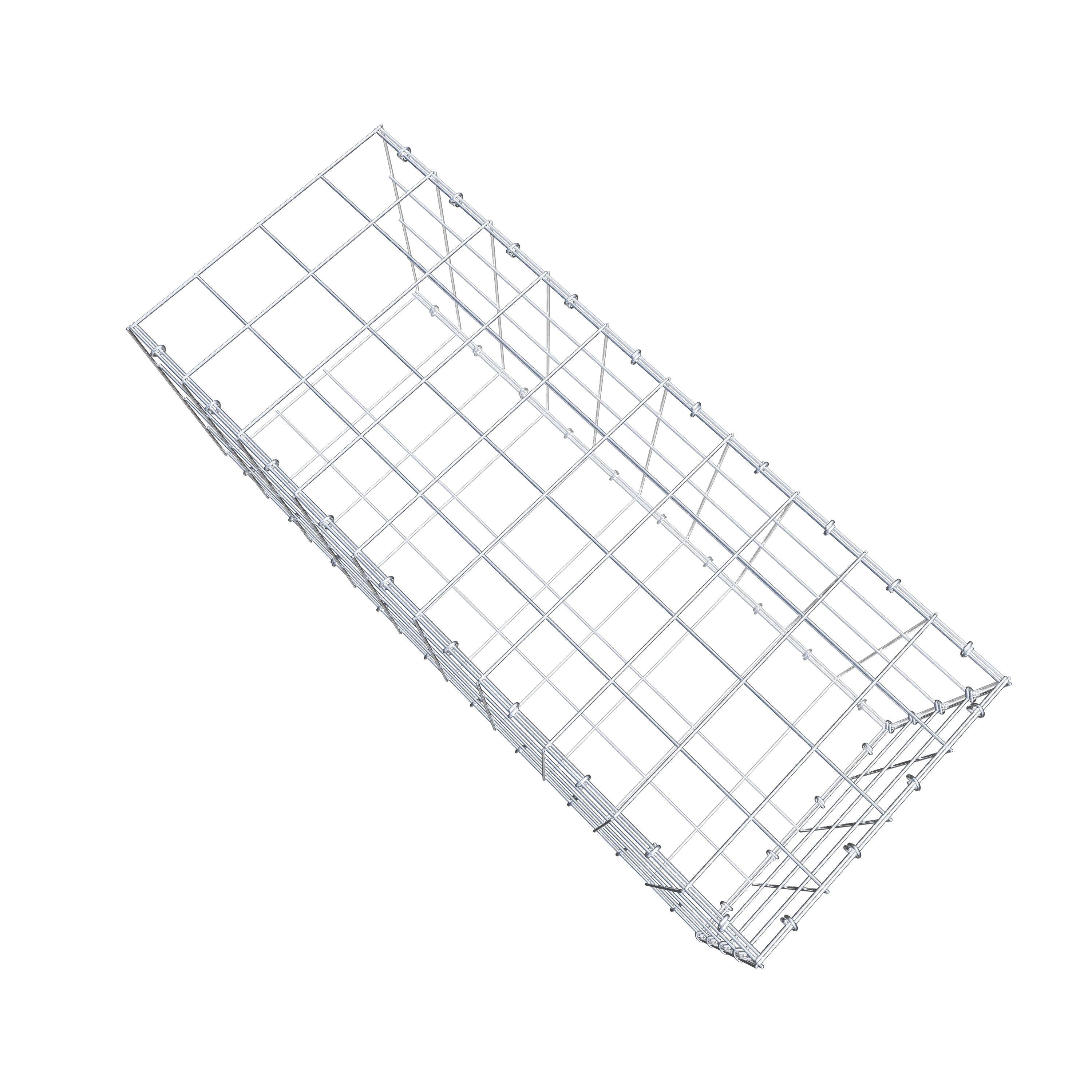 Pila adicional tipo 2 100 cm x 40 cm x 40 cm (L x A x P), malla 10 cm x 10 cm, anillo en C