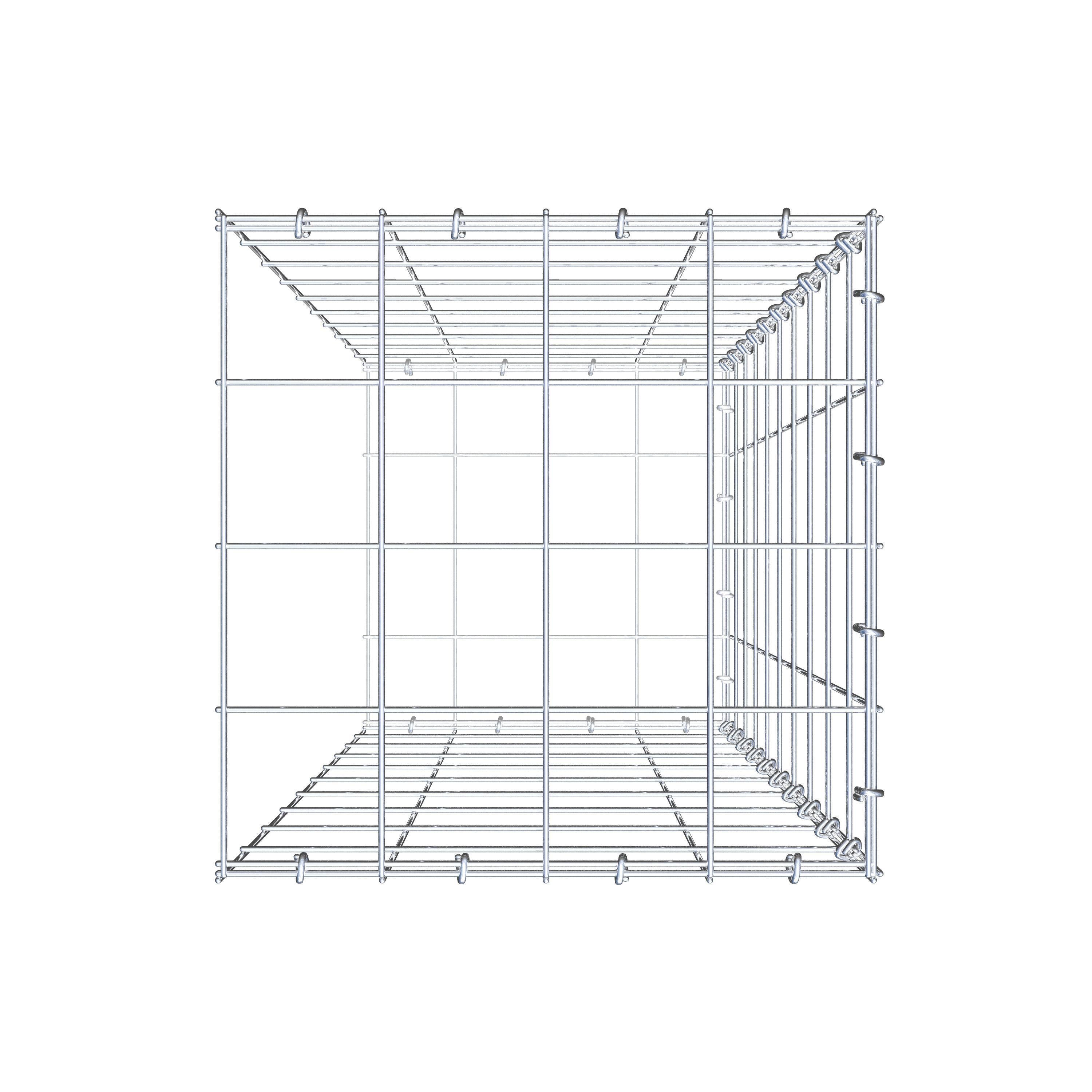 Pila adicional tipo 2 100 cm x 40 cm x 40 cm (L x A x P), malla 10 cm x 10 cm, anillo en C