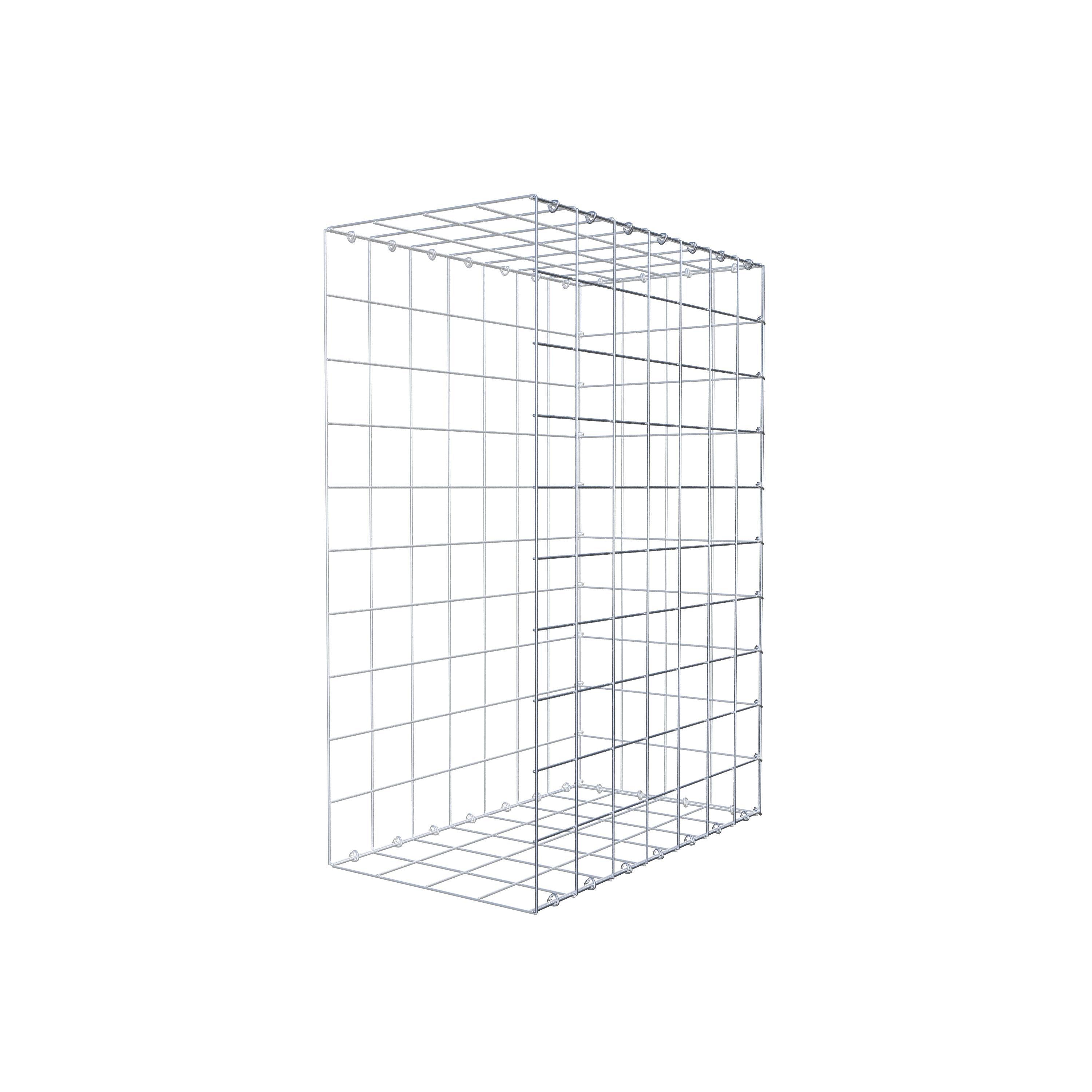 Gavión complementario de tipo 2 100 cm x 70 cm x 40 cm (L x A x P), malla 10 cm x 10 cm, anillo en C