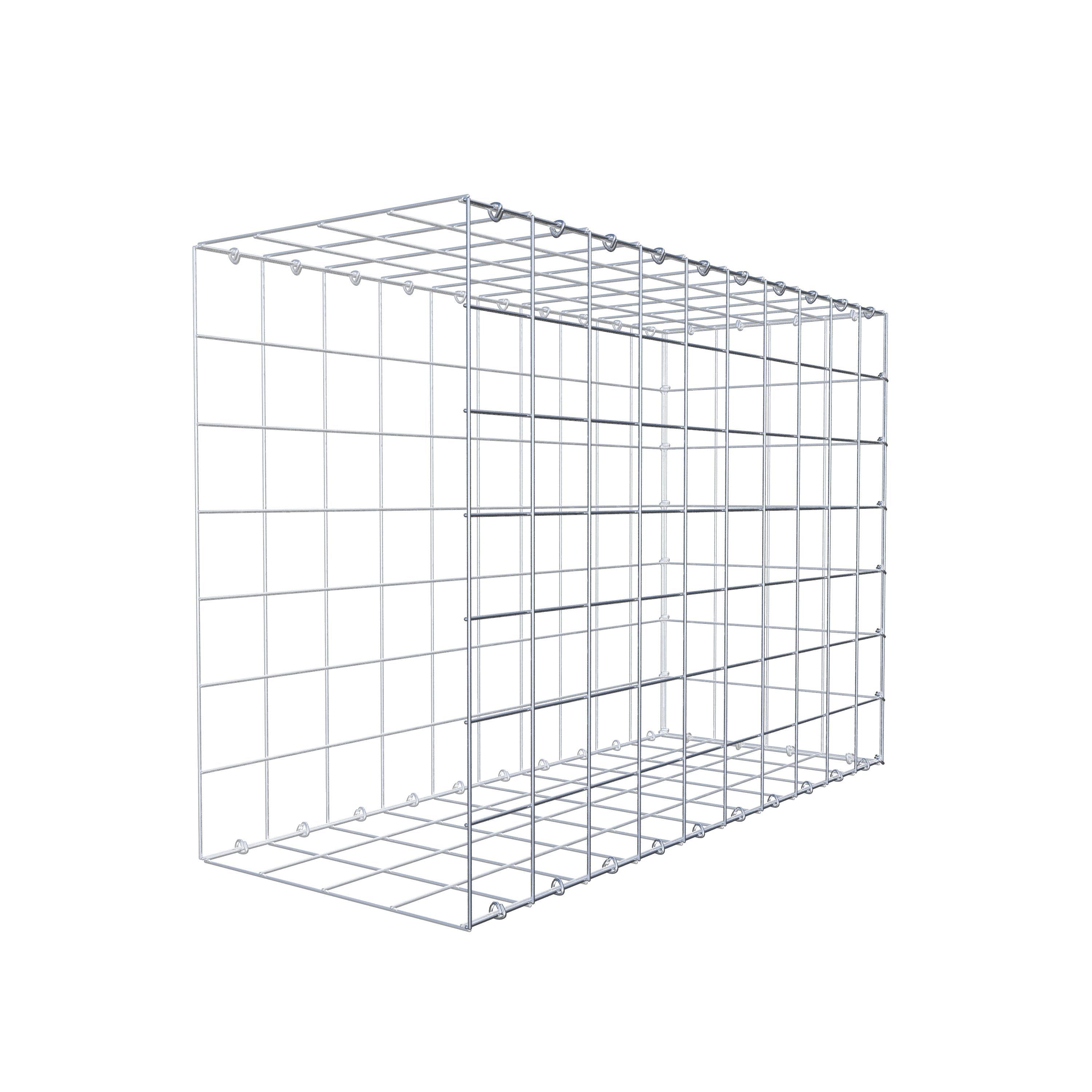 Gavión complementario de tipo 2 100 cm x 70 cm x 40 cm (L x A x P), malla 10 cm x 10 cm, anillo en C