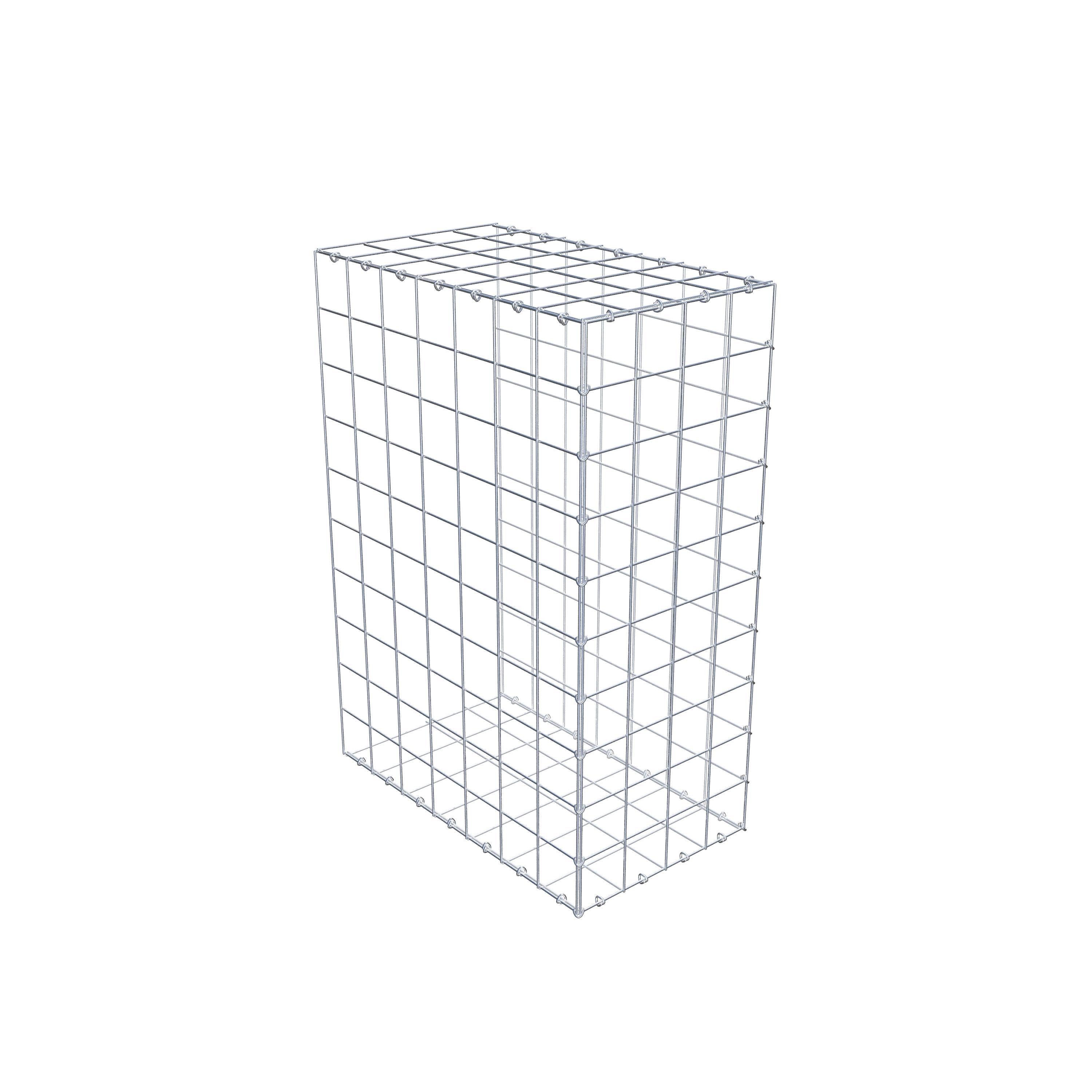 Gavión complementario de tipo 2 100 cm x 70 cm x 40 cm (L x A x P), malla 10 cm x 10 cm, anillo en C