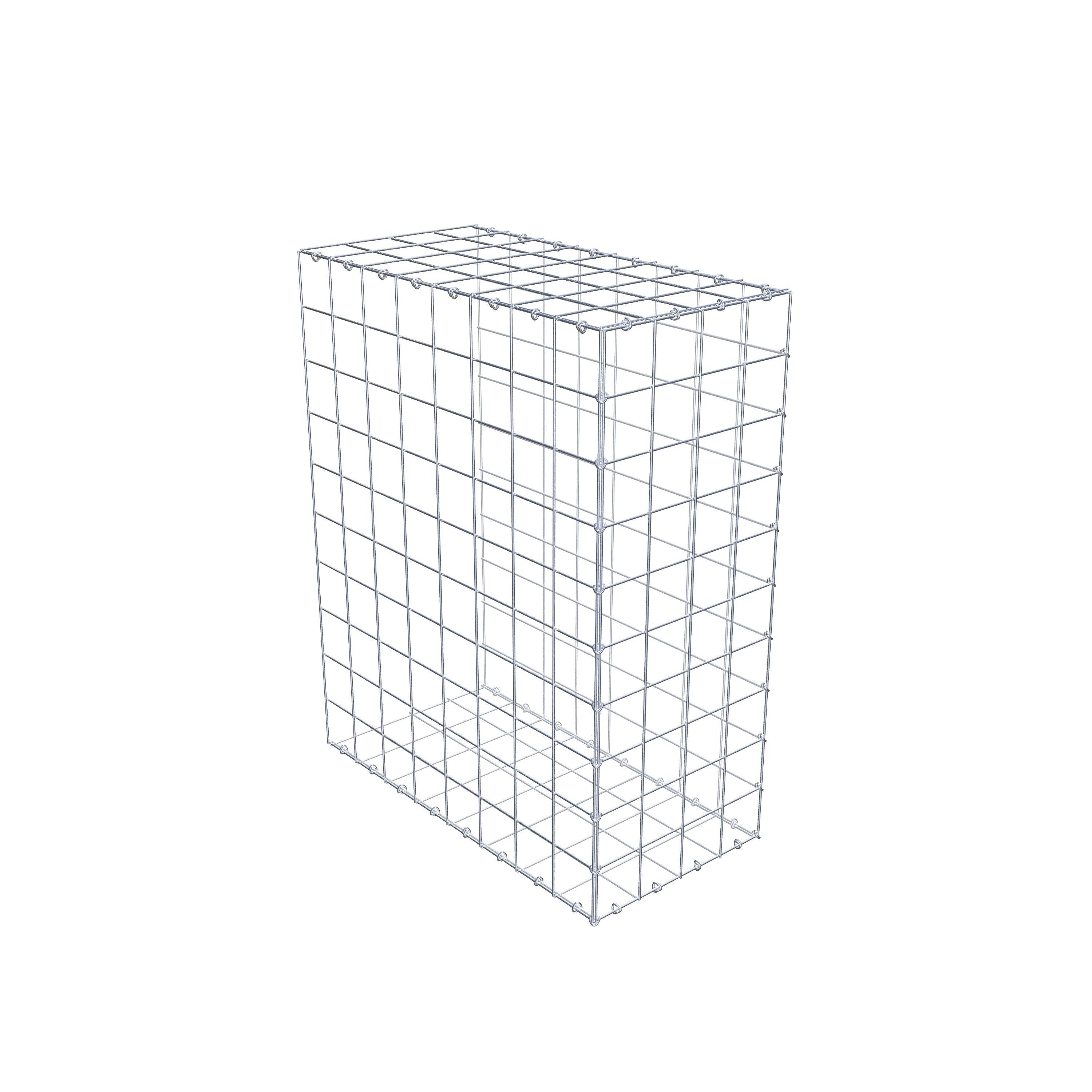Mounted gabion type 2 100 cm x 80 cm x 40 cm (L x H x D), mesh size 10 cm x 10 cm, C-ring