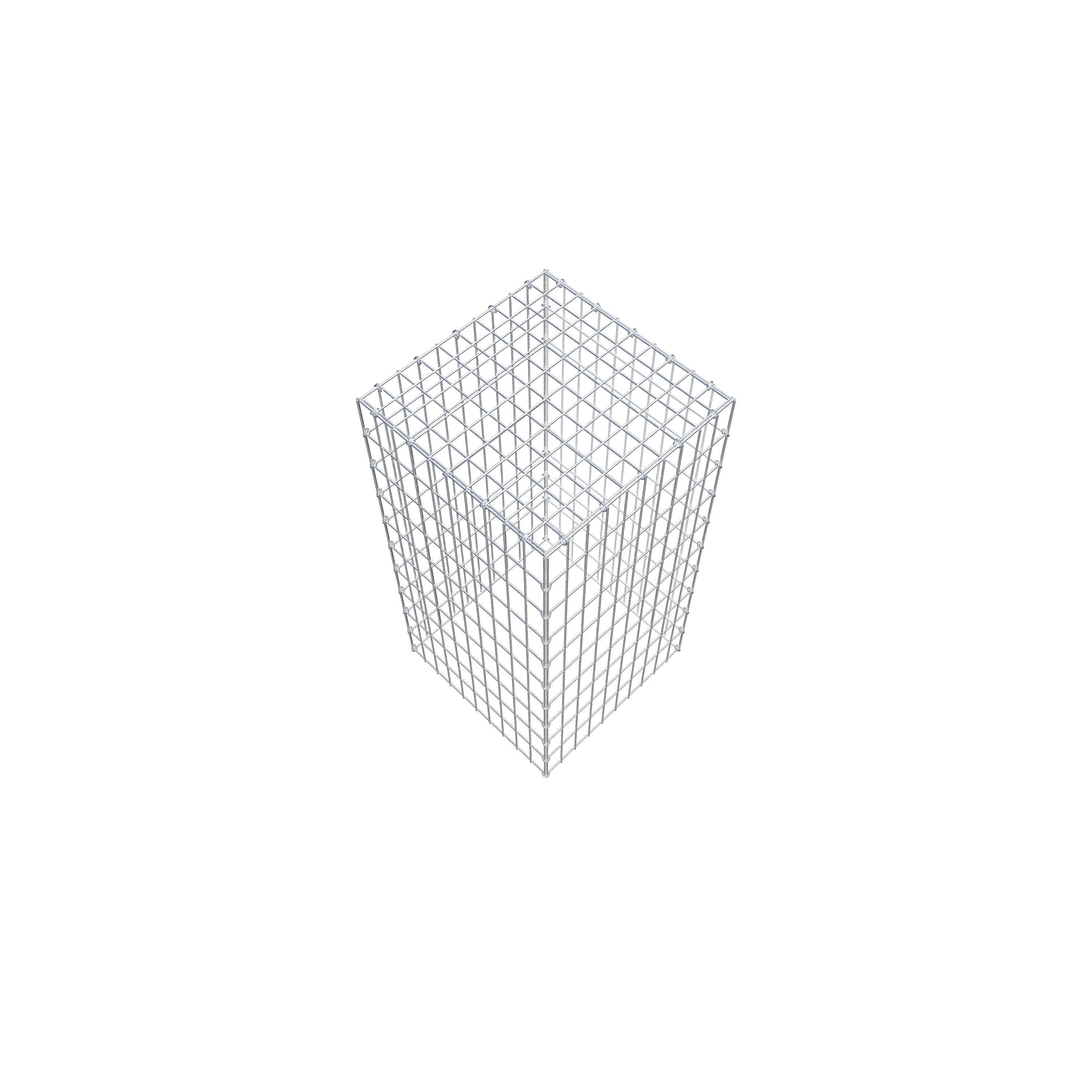 Type 3 oplegkorf 100 cm x 50 cm x 50 cm (L x H x D), maaswijdte 5 cm x 10 cm, C-ring