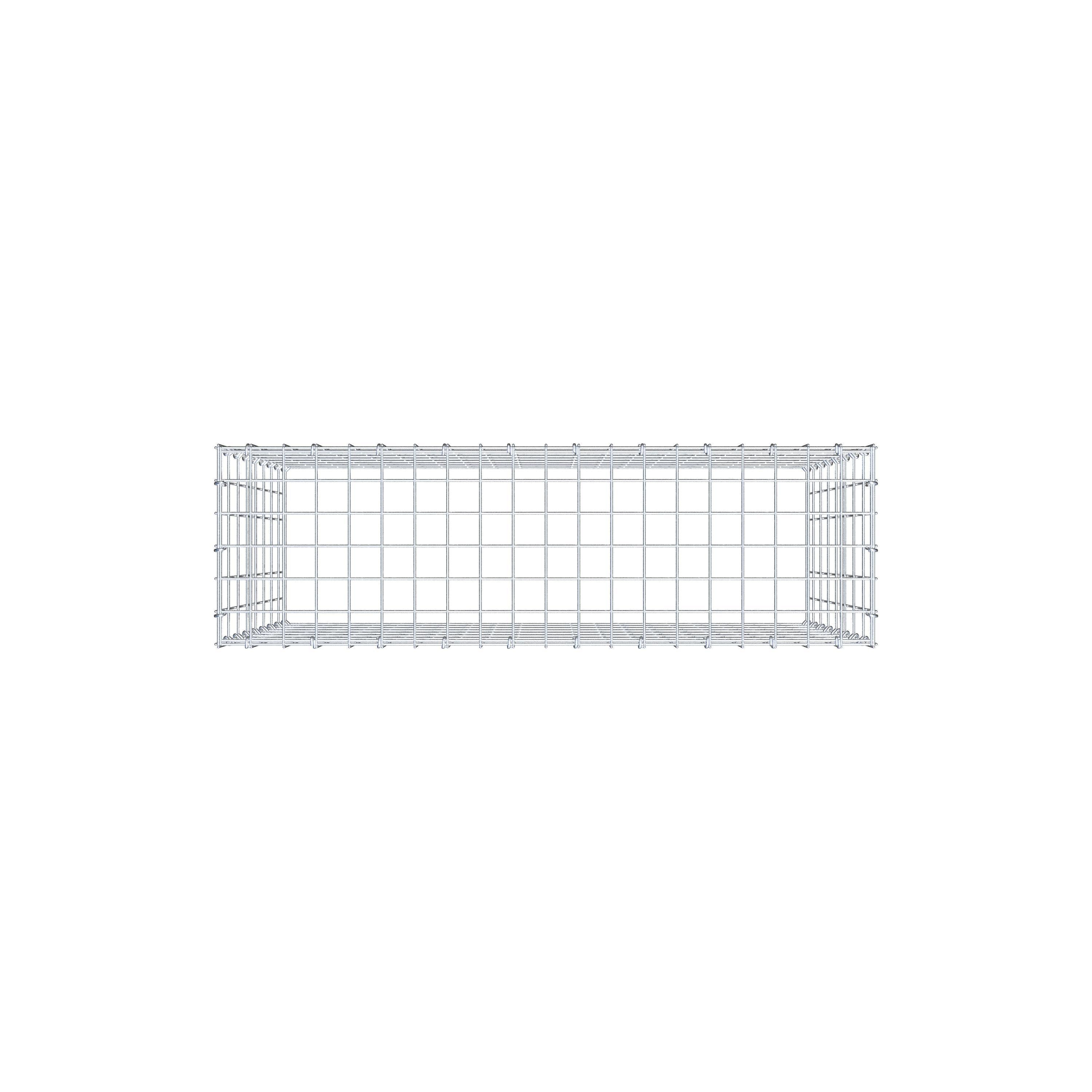 Gabbione aggiuntivo di tipo 3 100 cm x 80 cm x 30 cm (L x H x P), maglia 5 cm x 10 cm, anello a C