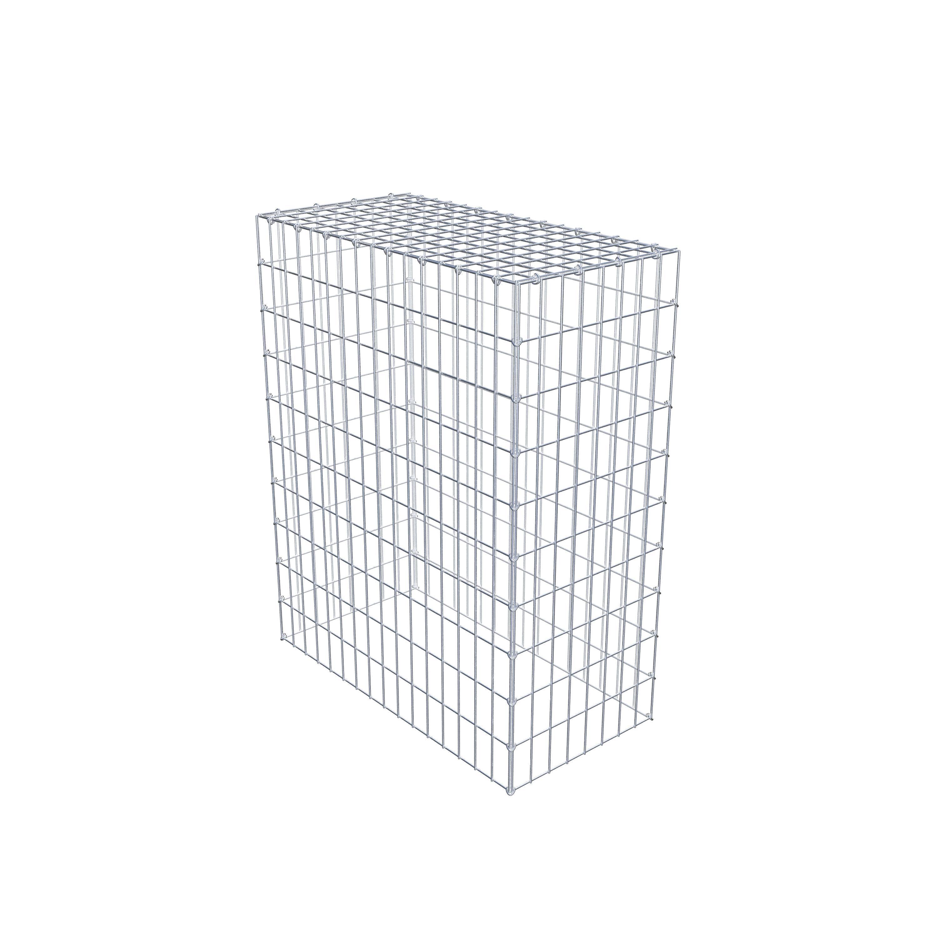 Gavión complementario de tipo 3 100 cm x 80 cm x 40 cm (largo x alto x fondo), malla 5 cm x 10 cm, anillo en C