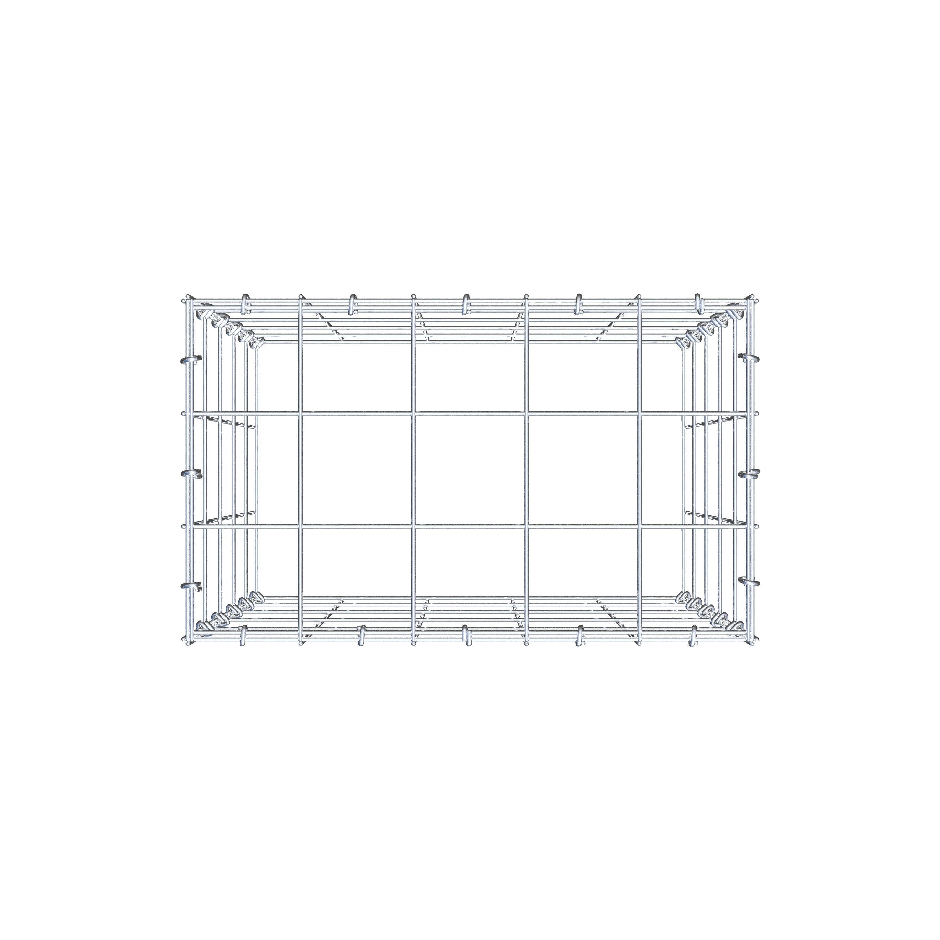 Pile aggiuntivo tipo 3 50 cm x 50 cm x 30 cm (L x H x P), maglia 10 cm x 10 cm, anello a C