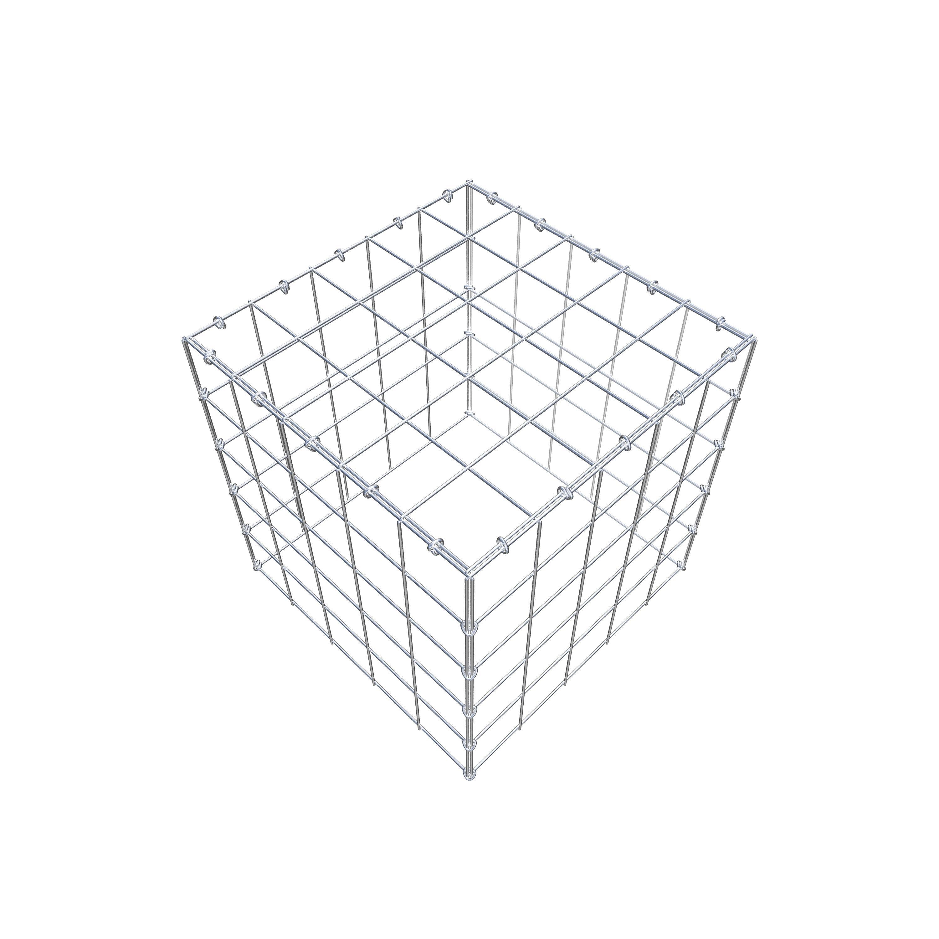 Fourche rapportée type 3 50 cm x 50 cm x 50 cm (L x H x P), mailles 10 cm x 10 cm, anneau C