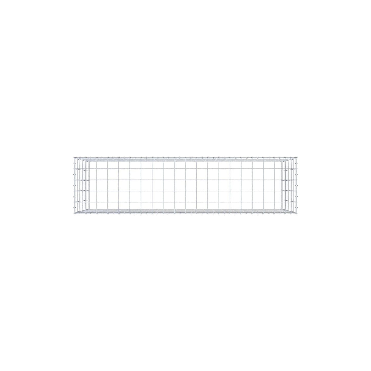Mounted gabion type 3 200 cm x 100 cm x 50 cm (L x H x D), mesh size 10 cm x 10 cm, C-ring
