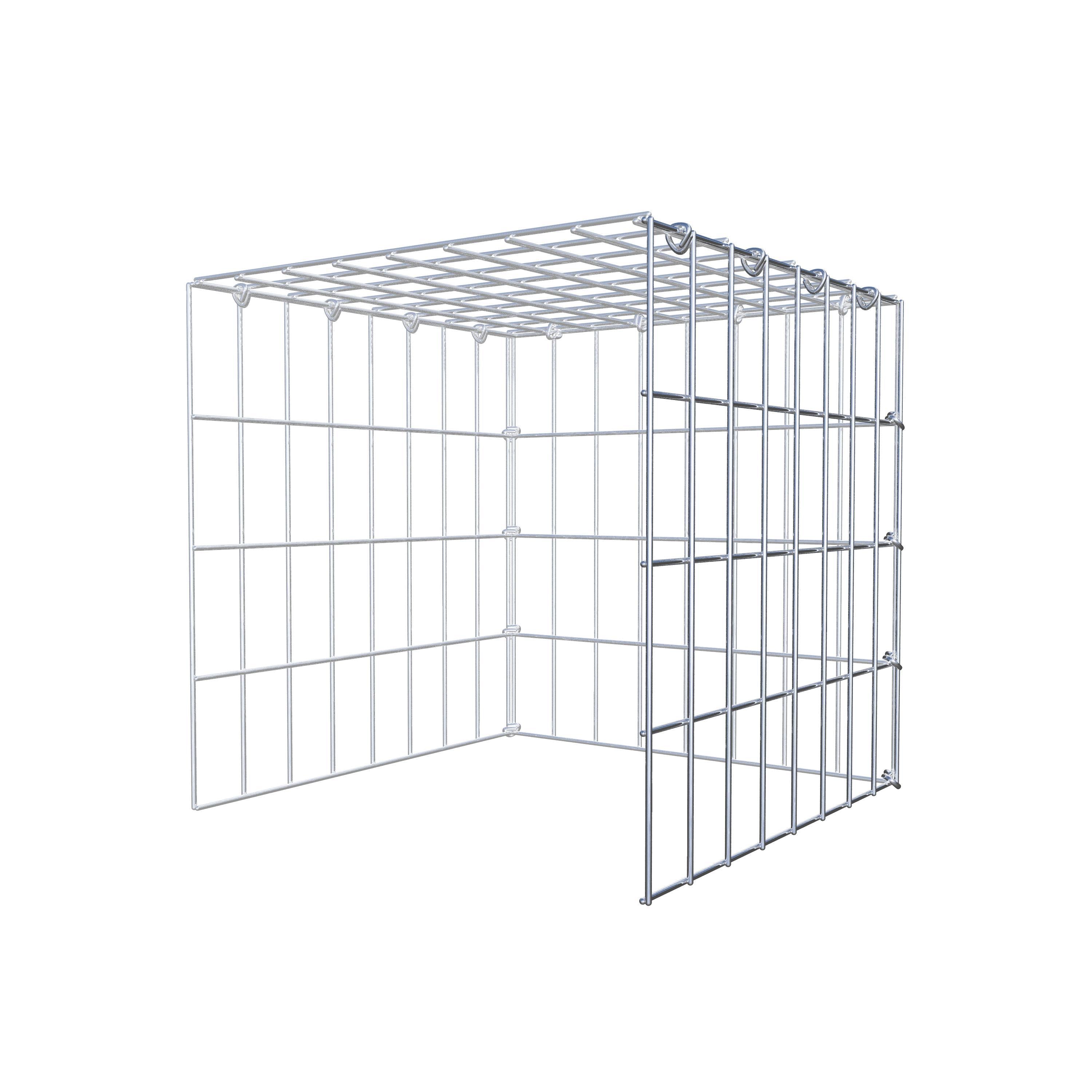Fourche rapportée type 4 40 cm x 40 cm x 40 cm (L x H x P), mailles 5 cm x 10 cm, anneau C