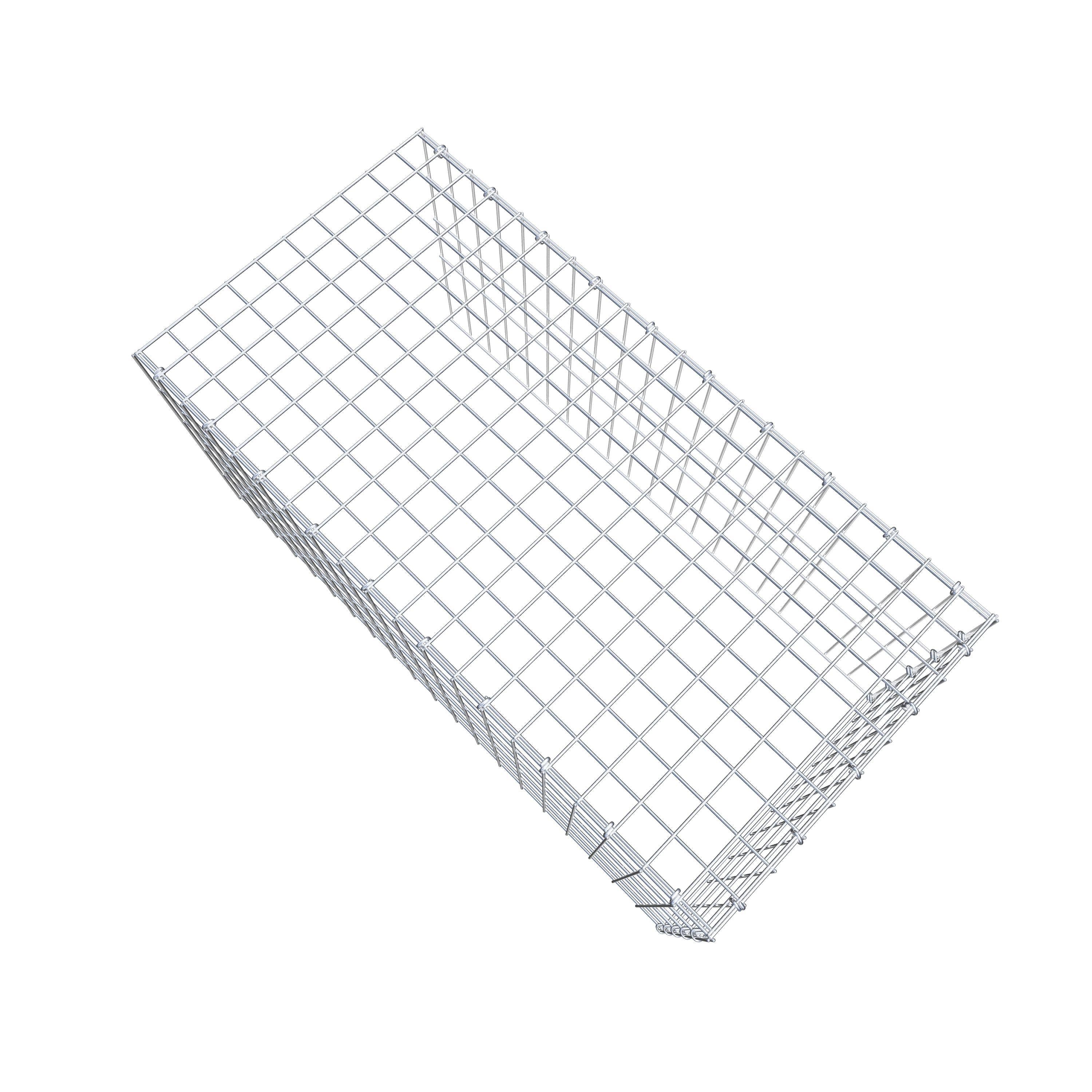 Gavión adicional tipo 4 100 cm x 50 cm x 50 cm (L x A x P), malla 5 cm x 10 cm, anillo en C