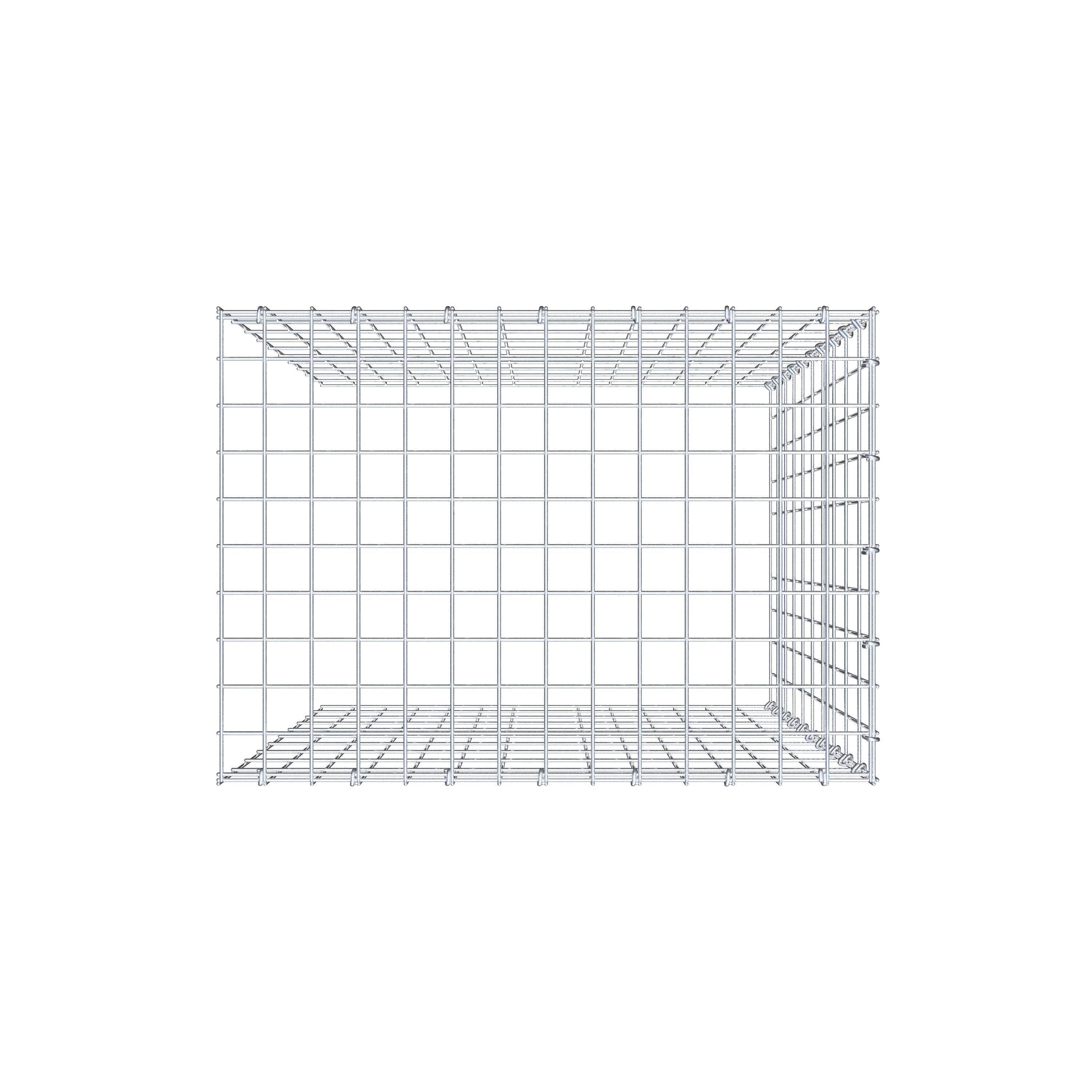 Anbaugabione Typ 4 100 cm x 70 cm x 50 cm (L x H x T), Maschenweite 5 cm x 10 cm, C-Ring